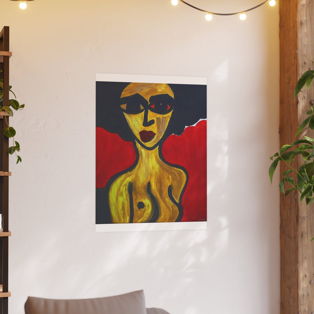 Poster, Abstract Woman Portrait Poster | Satin & Archival Matte poster