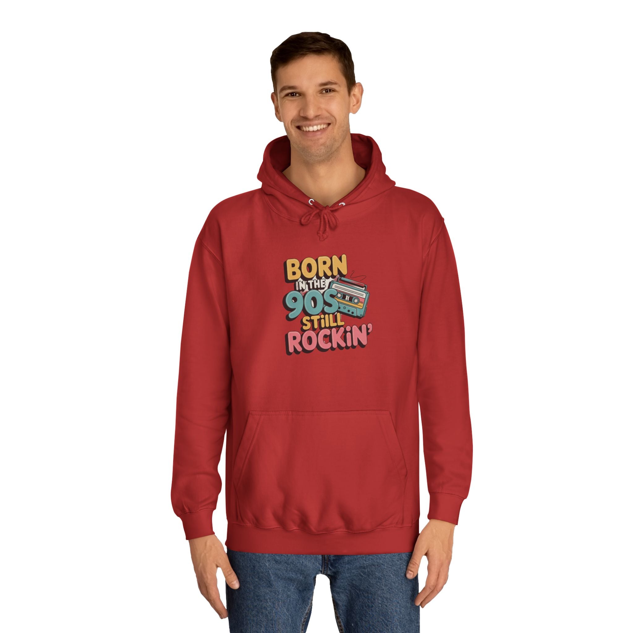Born in the 90s Still Rockin Hoodie | Retro Cassette 90s Nostalgia