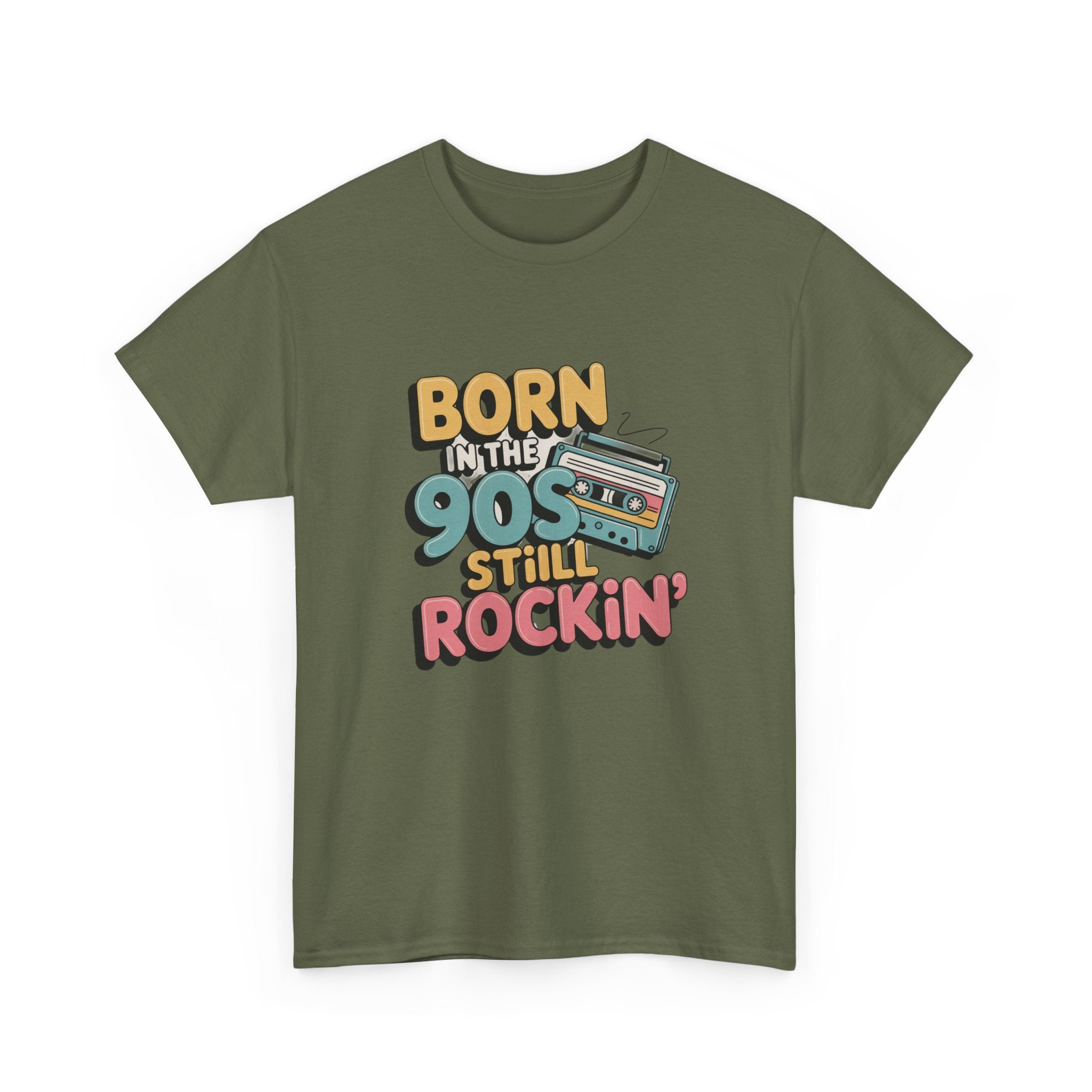 Born in the 90s T-Shirt | Retro Nostalgia Tee, Positive Quote Unisex T-Shirt, Everyday Motivation Cotton Tee
