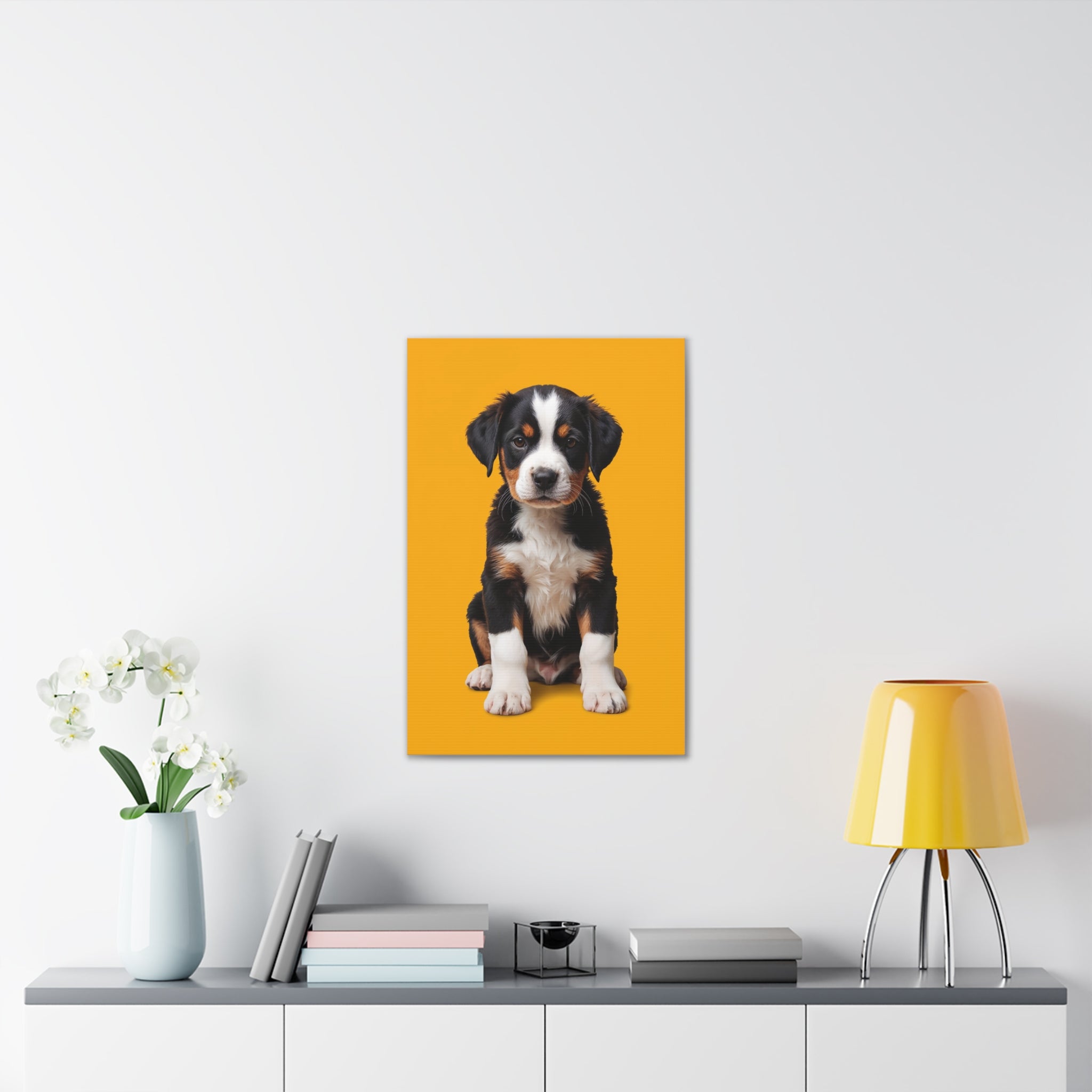 Bernese Mountain Dog Puppy Canvas, gift for dog lovers