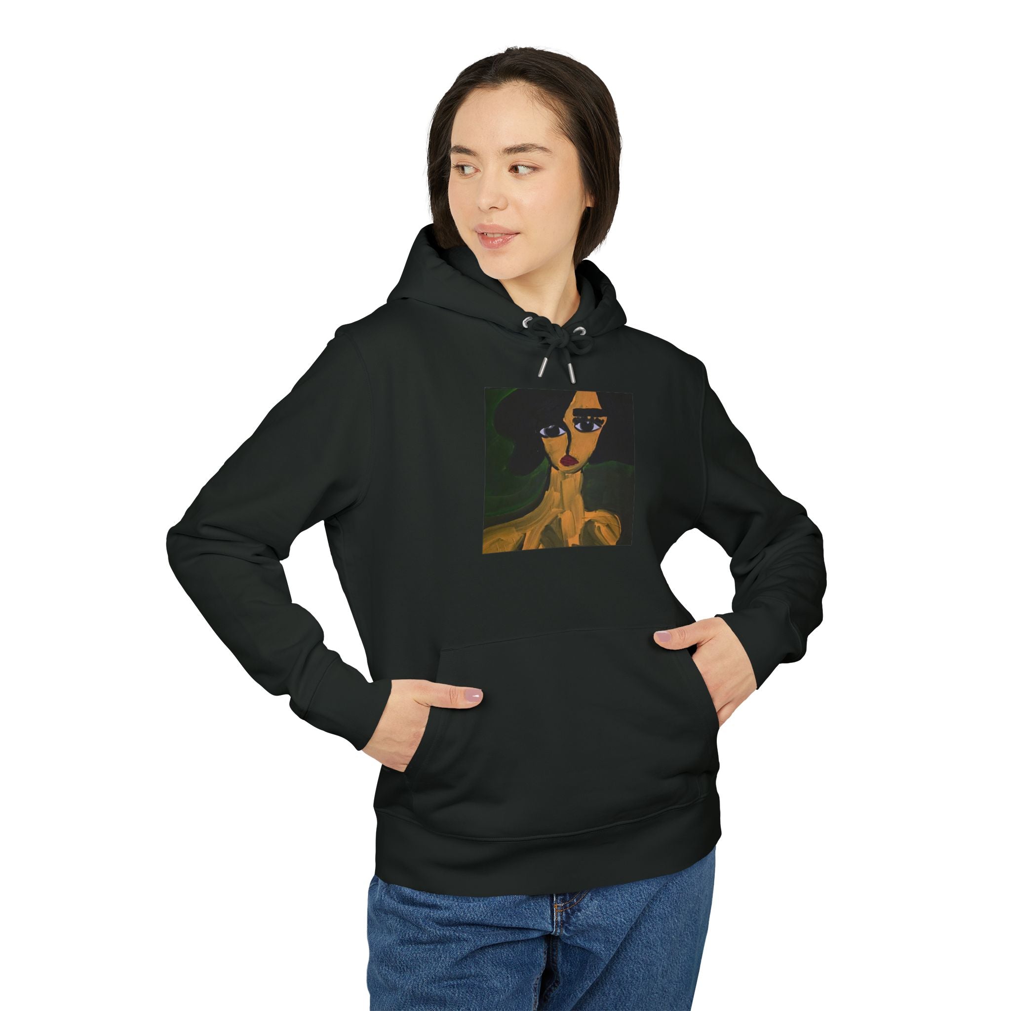 Woman Portrait painting Hoodie | Abstract female face art