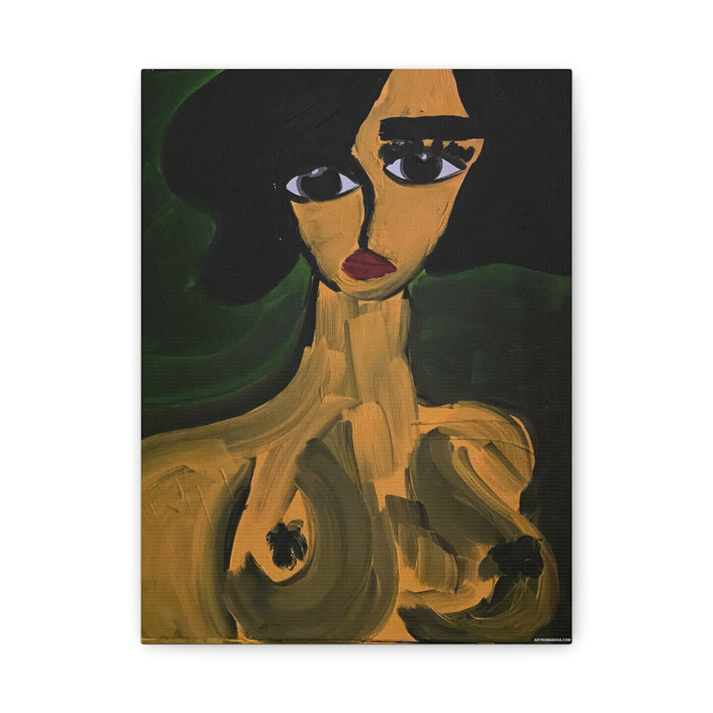 Toile de portrait abstrait | Art contemporain sur toile, art minimaliste