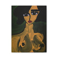 Toile de portrait abstrait | Art contemporain sur toile, art minimaliste
