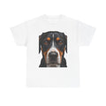 T-shirt avec portrait réaliste de bouvier suisse | T-shirt à motif de chien réaliste