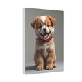 Smiling Puppy Portrait Canvas, gift for dog lovers