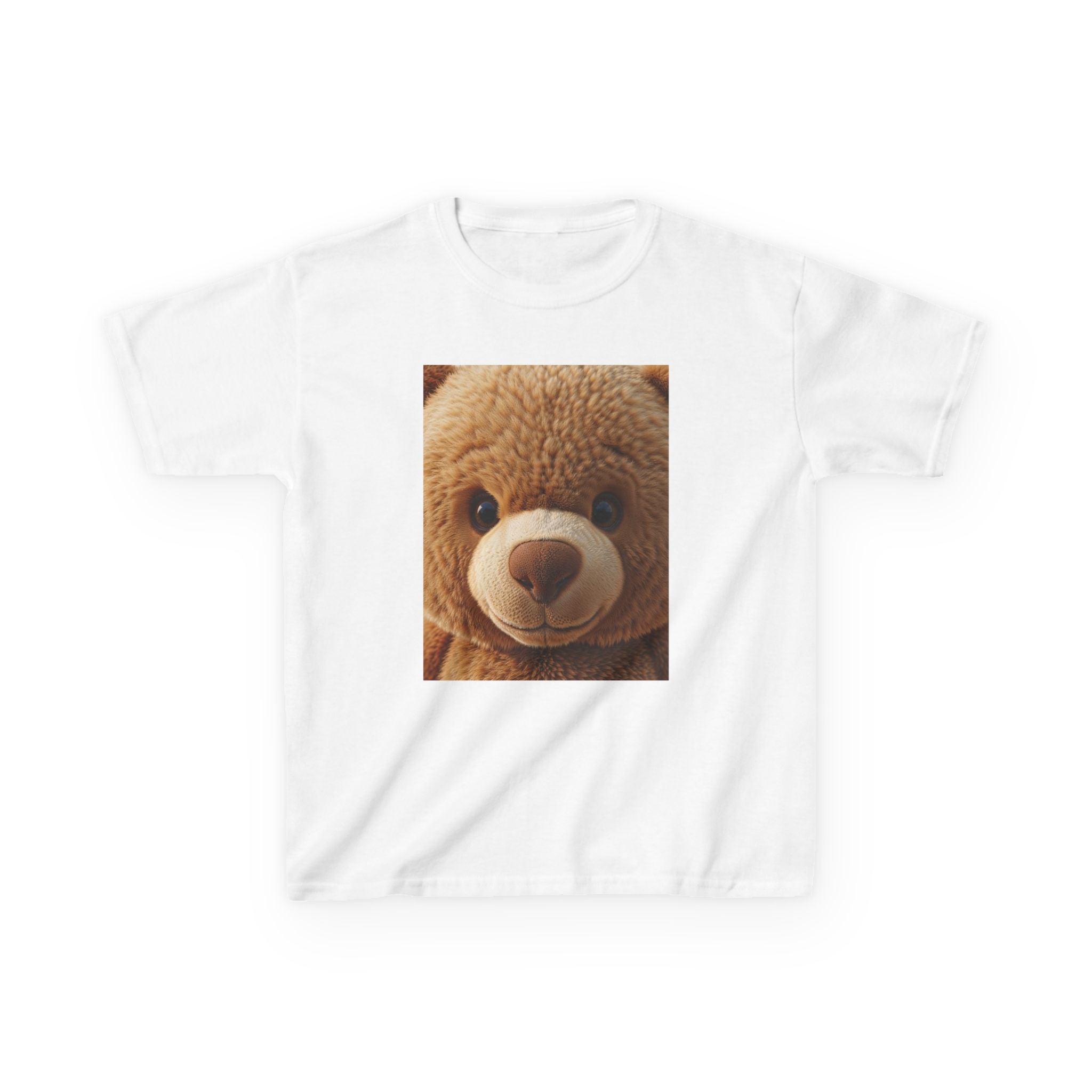 T-shirt enfant avec photo d'ours en peluche | T-shirt animal pour enfant