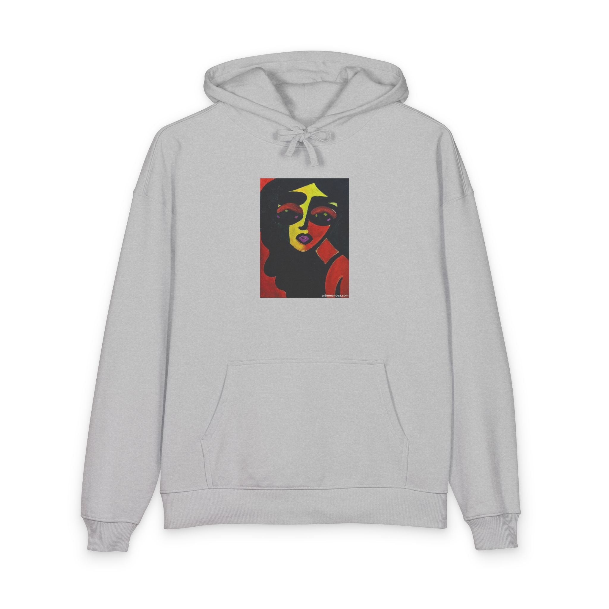 Abstract Pop Art Hoodie, Colorful Portrait Sweatshirt, Limited Art edition