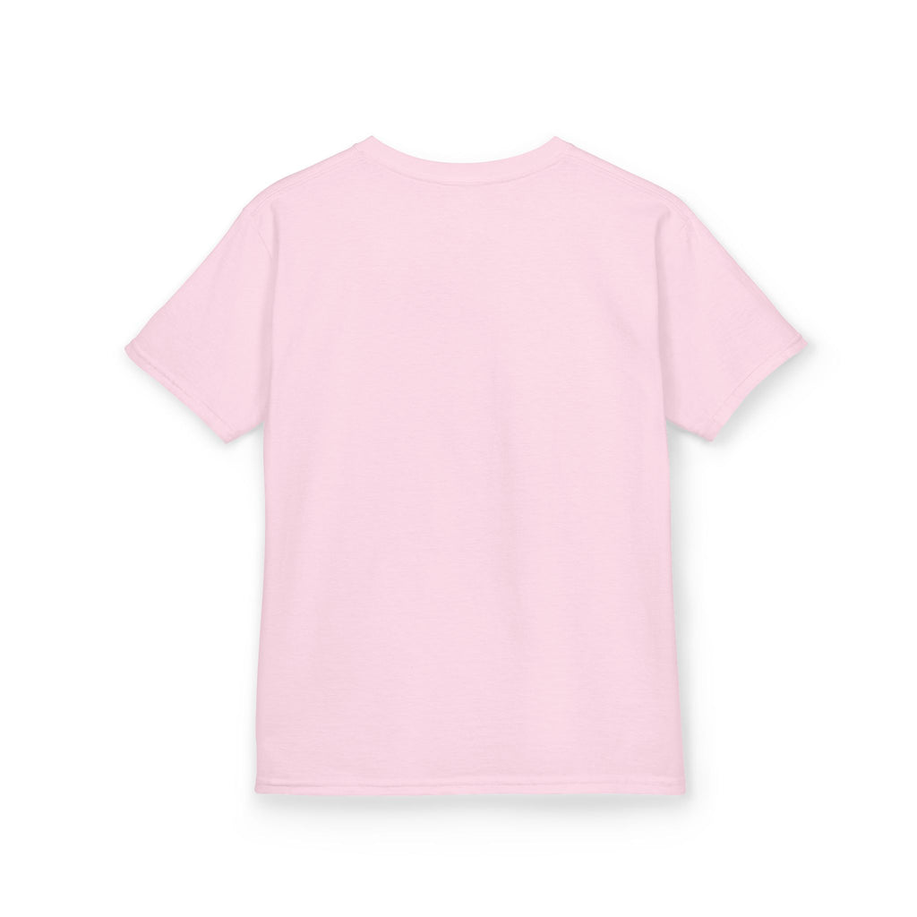 T-shirt enfant lapin en peluche mignon | Illustration de lapin bleu pastel, T-shirt de Pâques