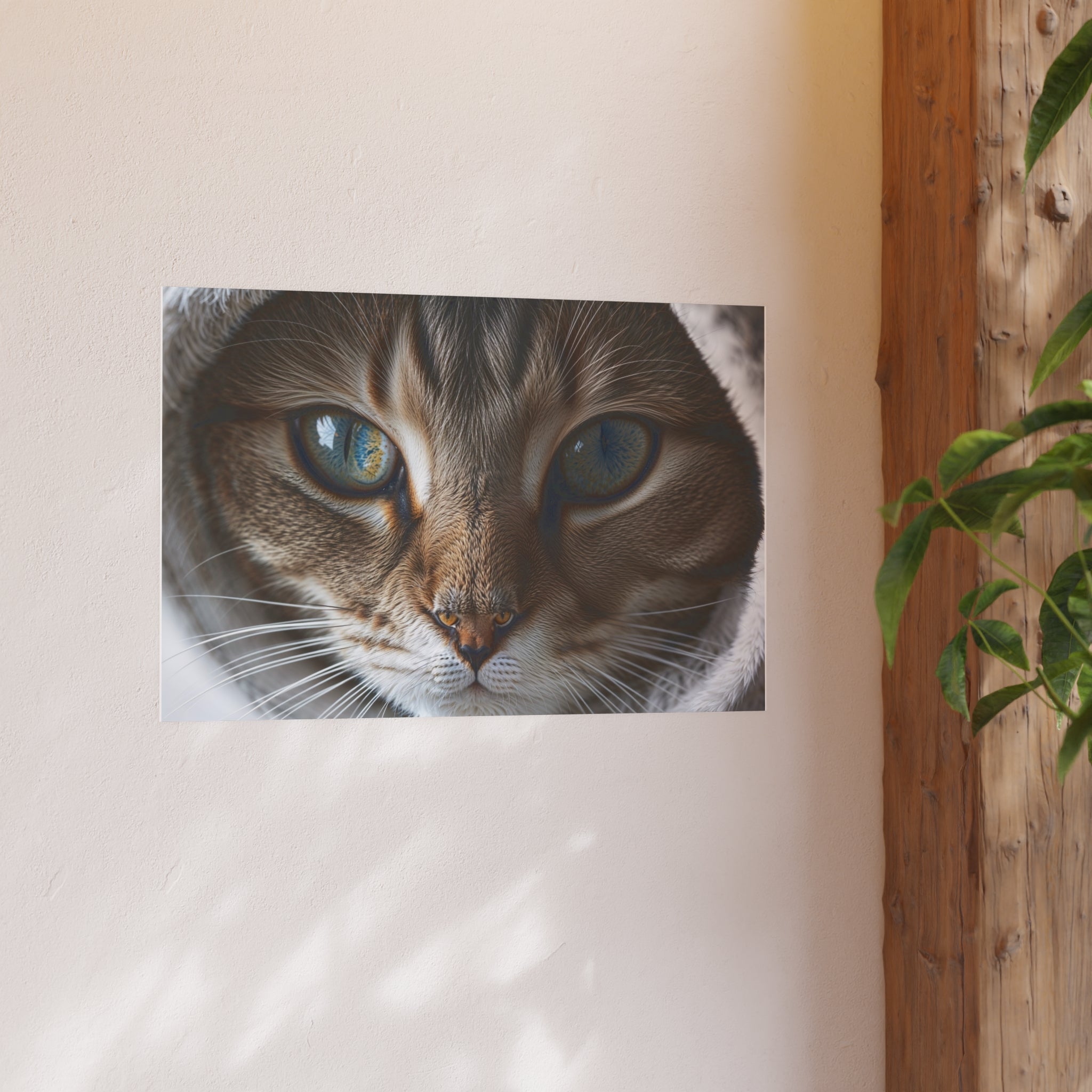 Close-Up Cat Eyes Poster | Cat lovers Poster, cat wall art