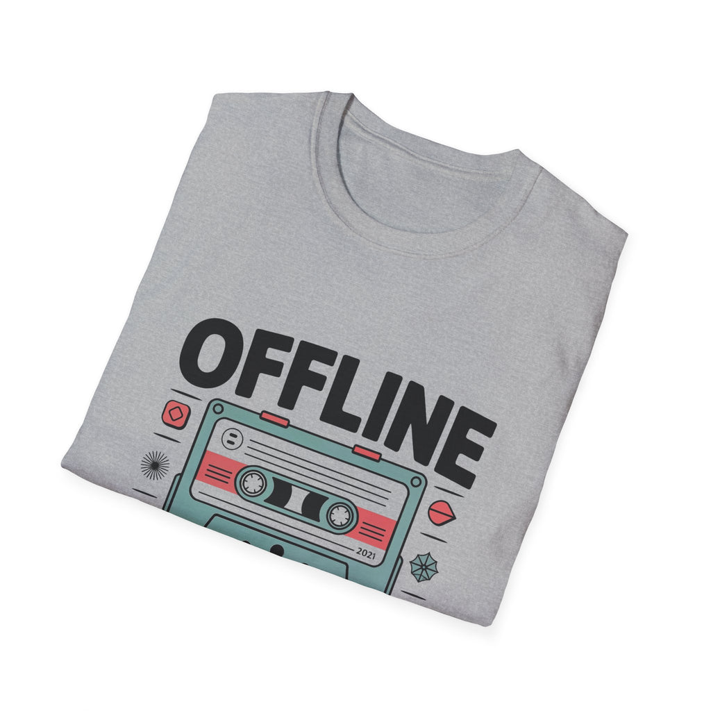 Offline Is The New Luxury T-Shirt | Cassette Tape Retro Tech Tee