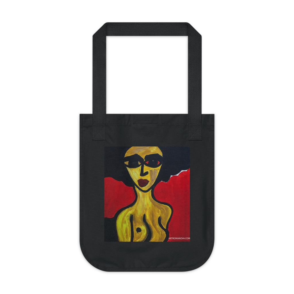 Sac fourre-tout abstrait | Sac fourre-tout en toile d'art moderne, fait main, en coton écologique