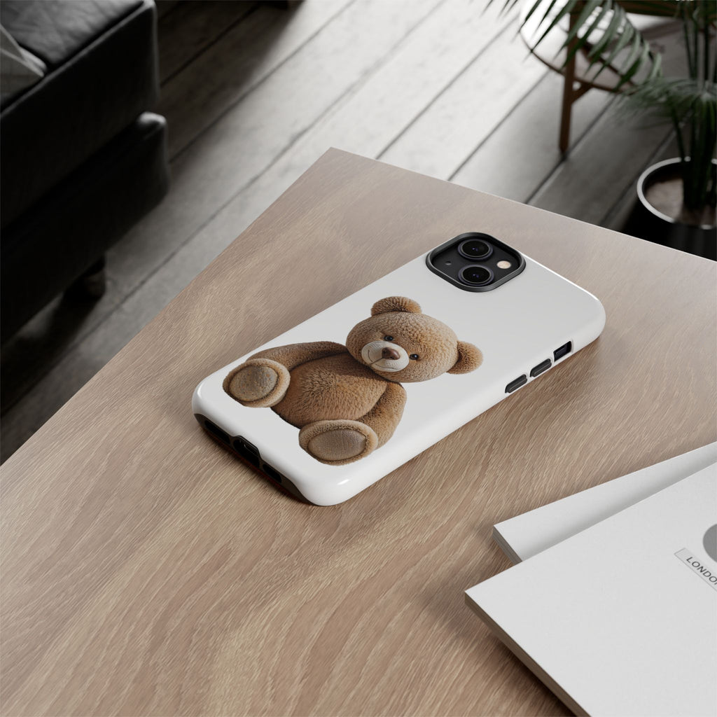 Teddy Bear Phone Case | Cute Plush Toy Illustration, i-phone, Samsung, Google phone