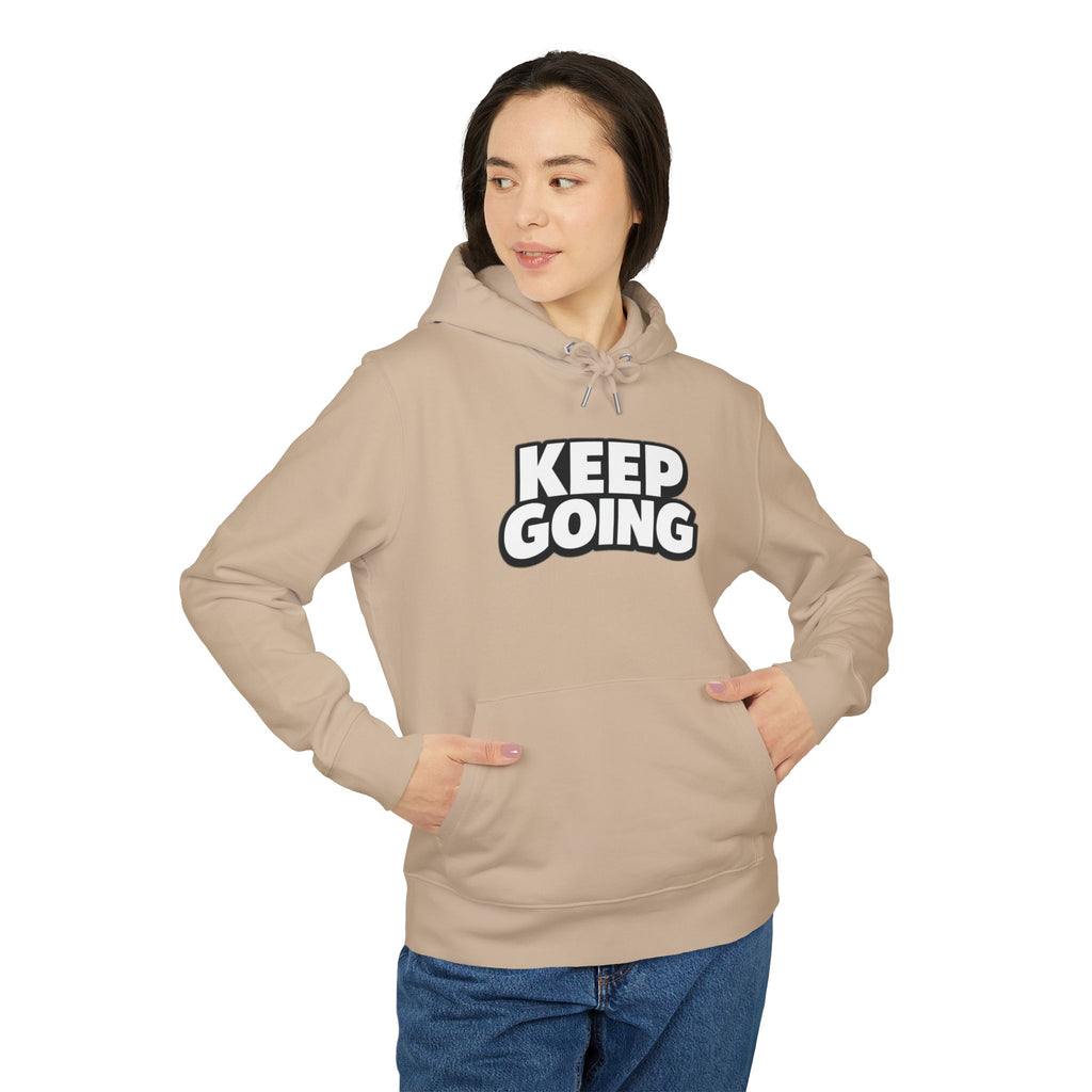 Keep Going Hoodie | Motivational Typography Hooded Sweatshirt