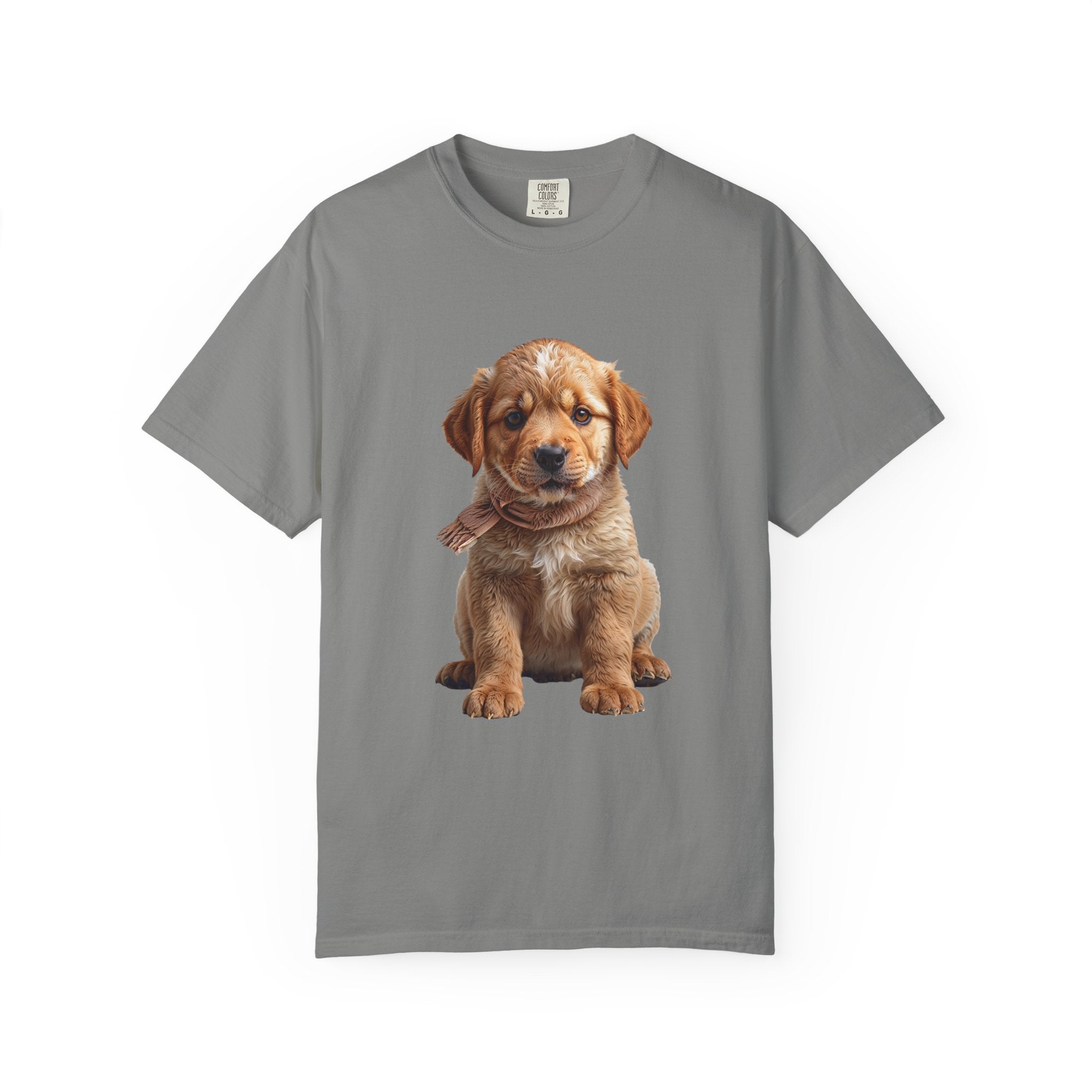 T-shirt chiot Golden Retriever | T-shirt photo de chien mignon