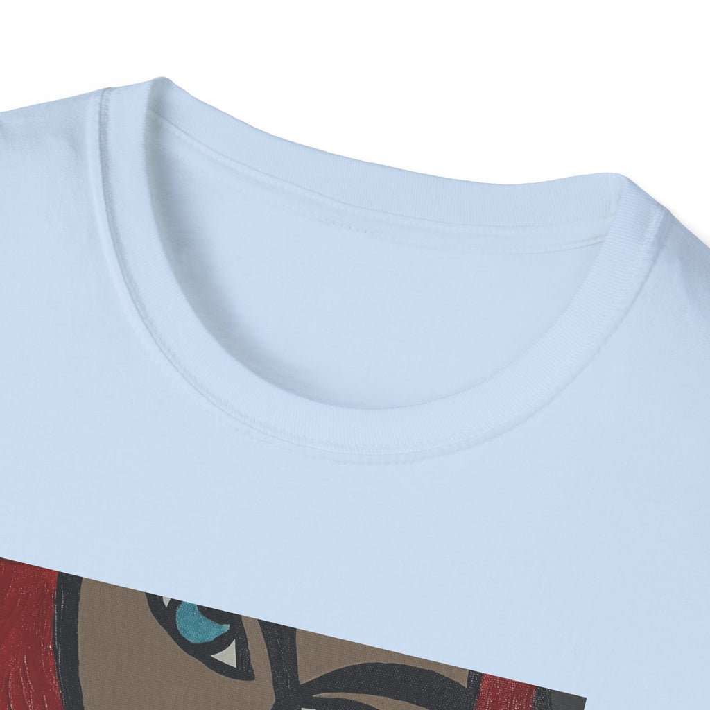 Nude Woman Painter Print T-Shirt | Artistic Figurative Illustration, Fine Art Tee, Tasteful Nude Portrait Print, Hand-Painted, Gallery Style