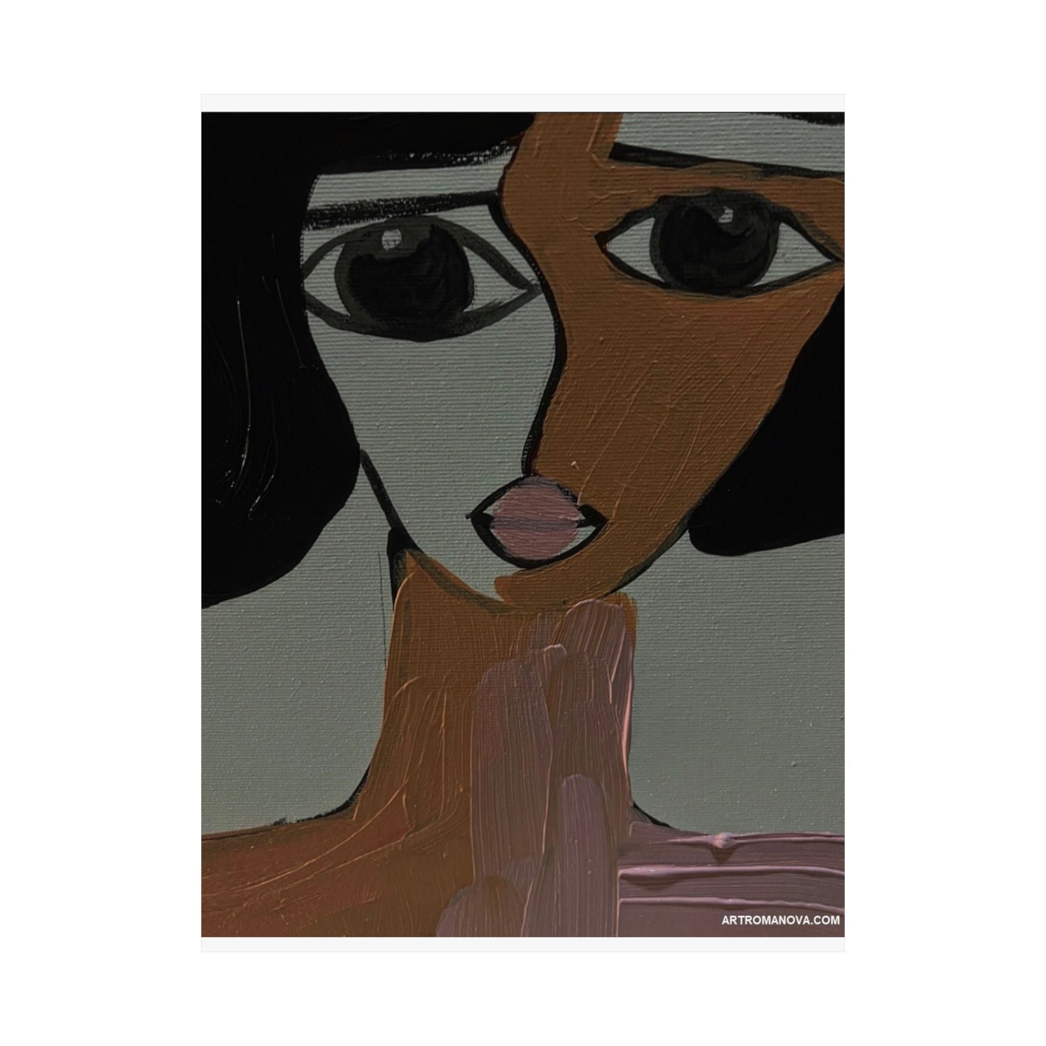 Affiche, Portrait abstrait | Art facial moderne