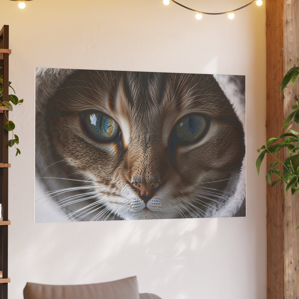 Close-Up Cat Eyes Poster | Cat lovers Poster, cat wall art