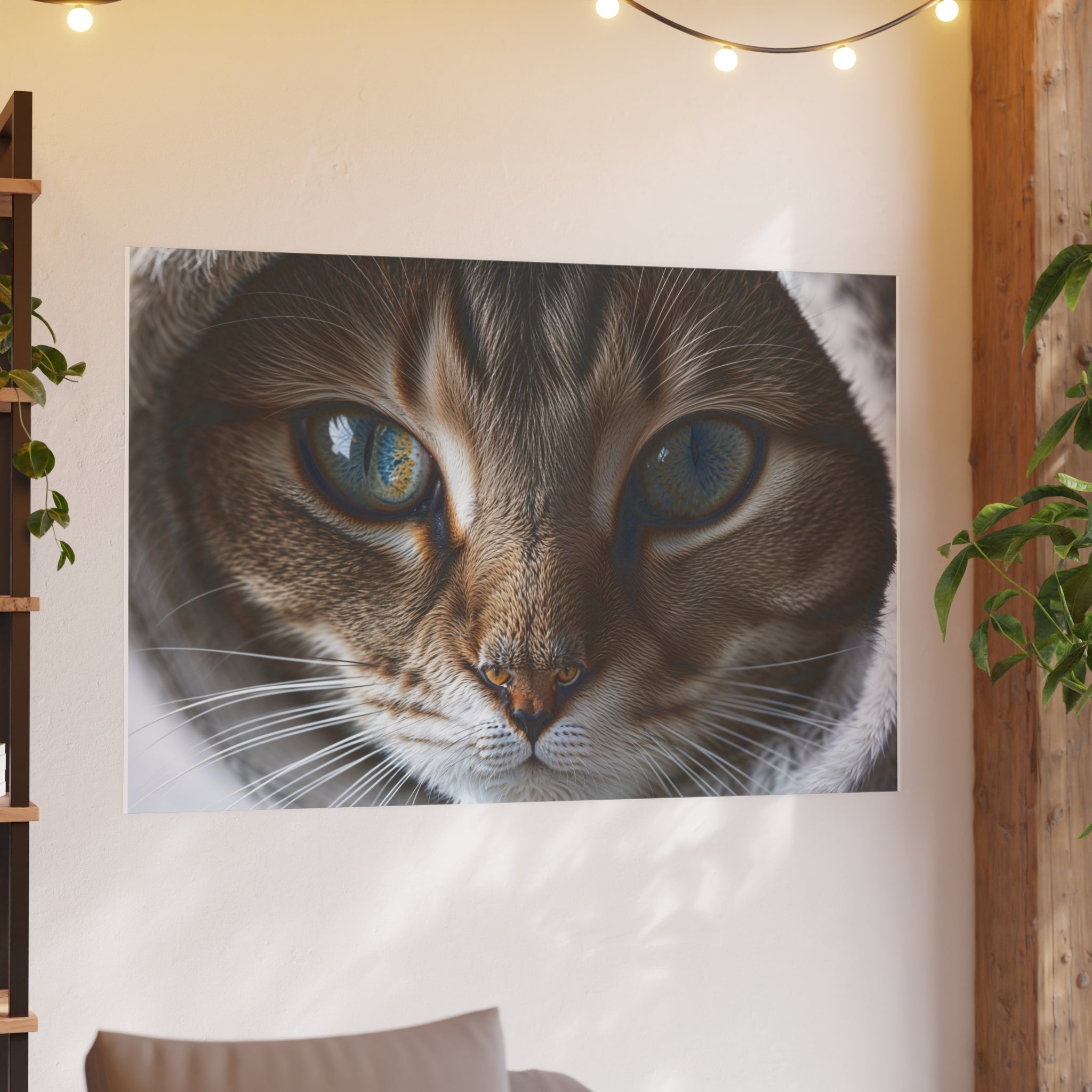 Close-Up Cat Eyes Poster | Cat lovers Poster, cat wall art