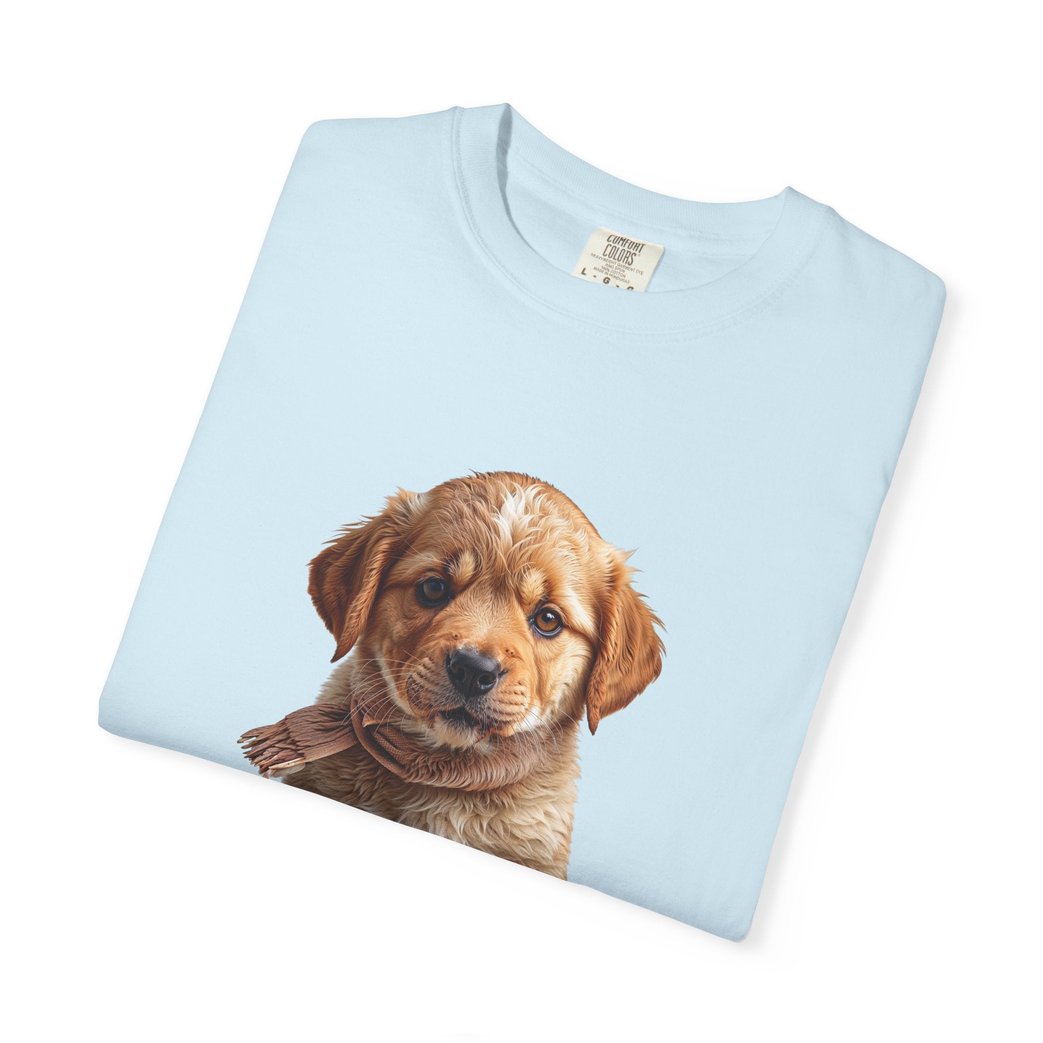 T-shirt chiot Golden Retriever | T-shirt photo de chien mignon