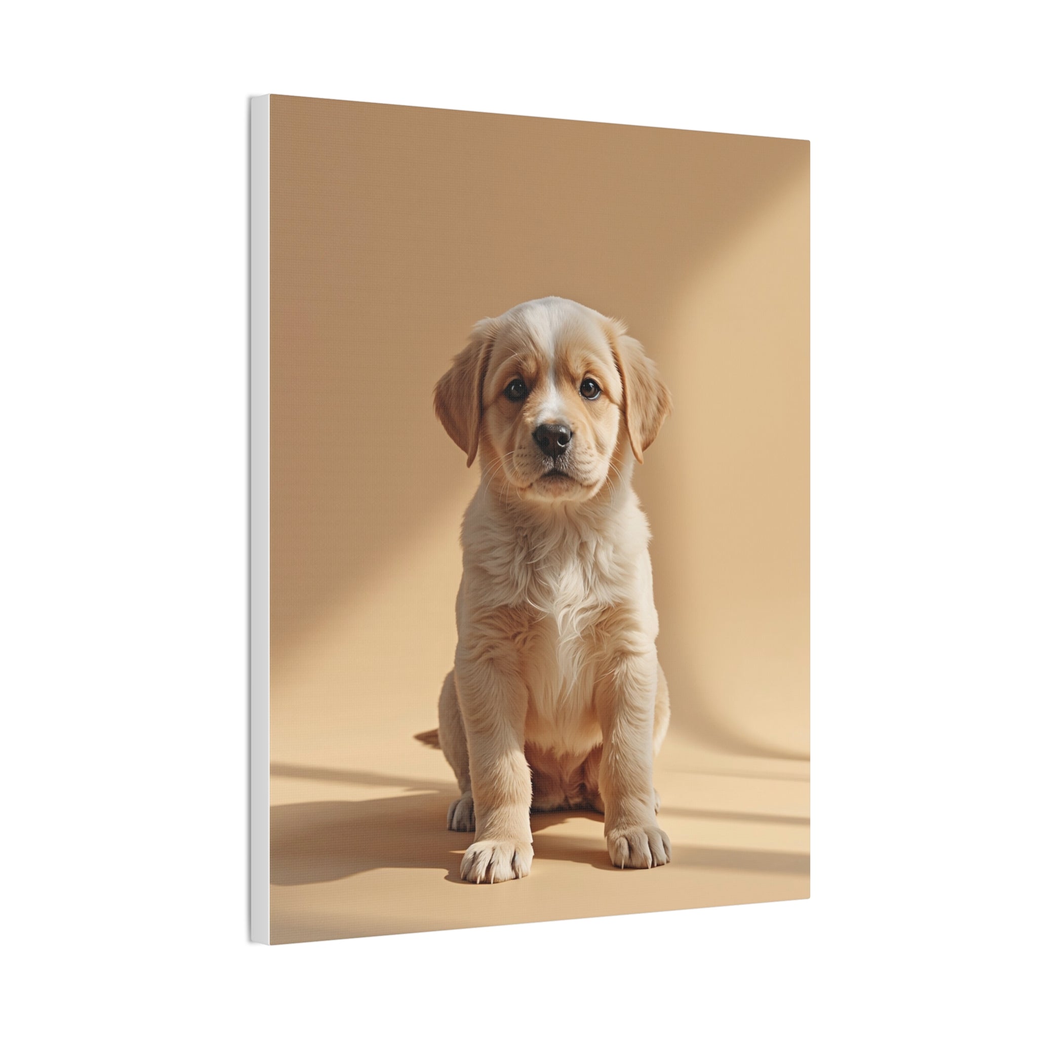 Golden Labrador Puppy Canvas, gift for dog lovers