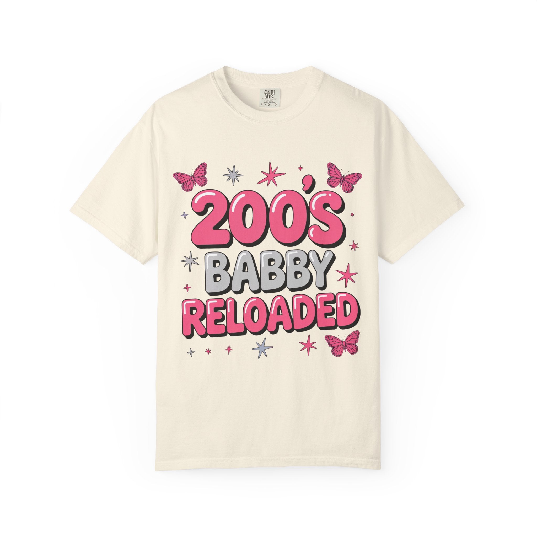 2000s Baby Reloaded T-shirt | Y2K Butterfly Graphic Tee