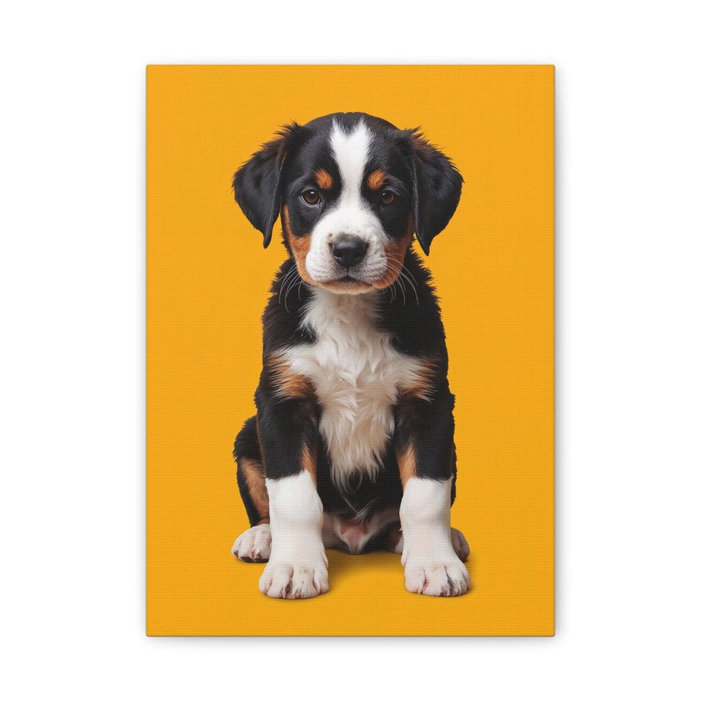 Bernese Mountain Dog Puppy Canvas, gift for dog lovers