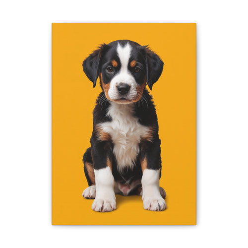 Bernese Mountain Dog Puppy Canvas, gift for dog lovers