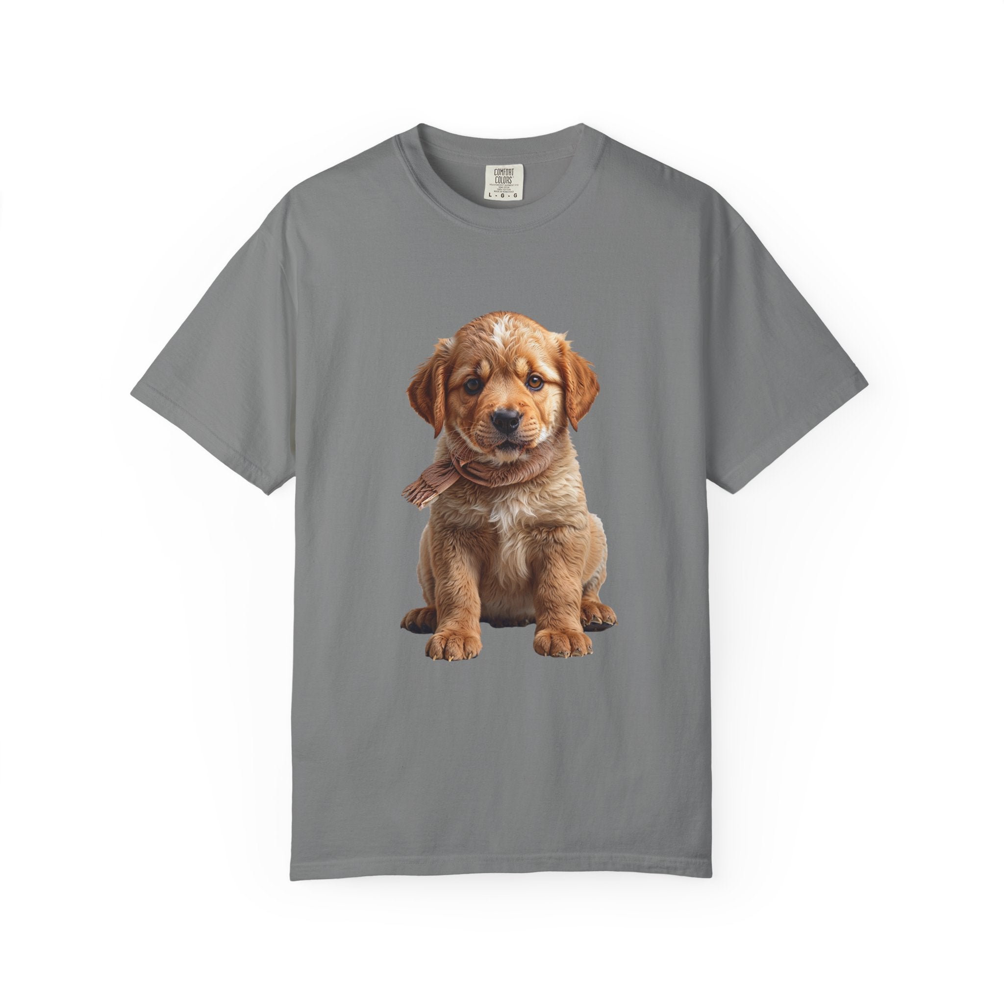 T-shirt chiot Golden Retriever | T-shirt photo de chien mignon