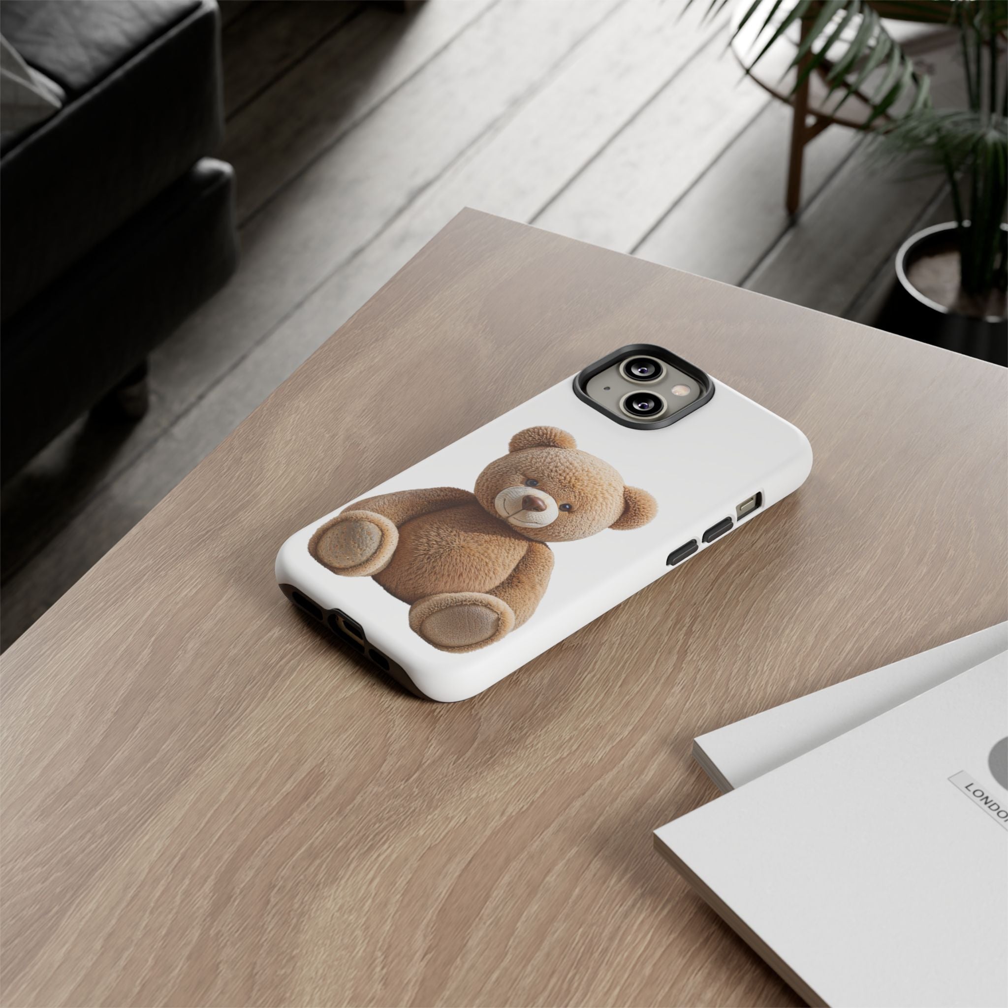 Teddy Bear Phone Case | Cute Plush Toy Illustration, i-phone, Samsung, Google phone