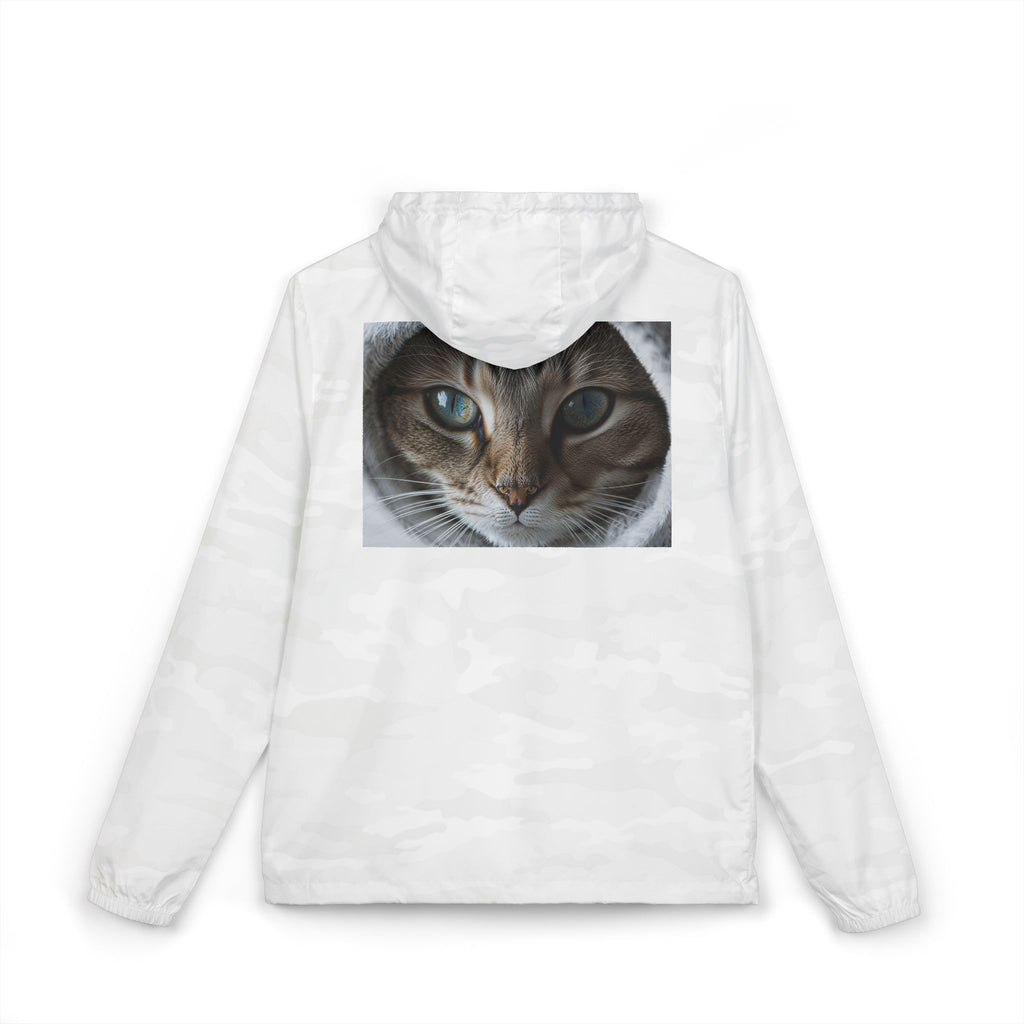 Veste coupe-vent à motif chat tigré