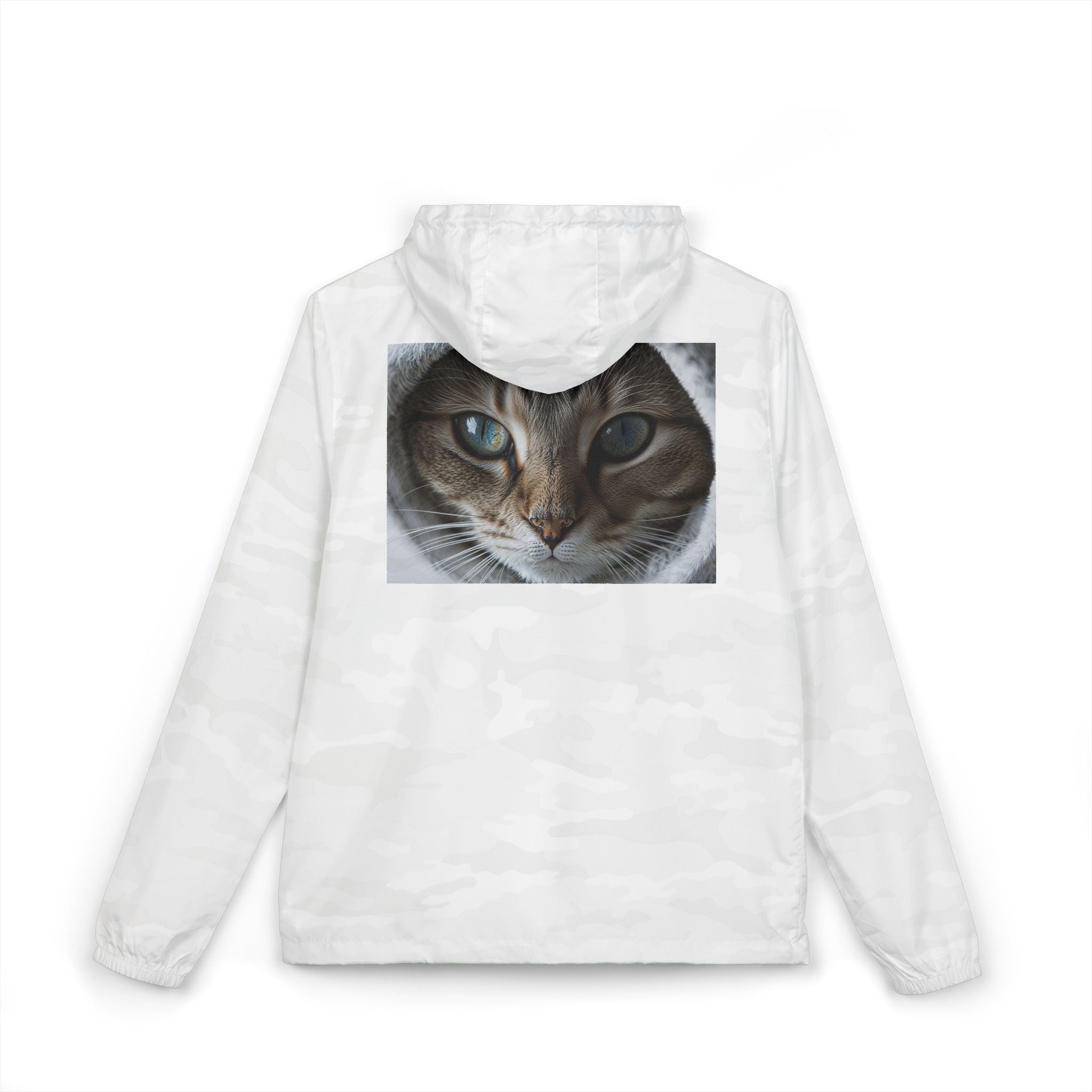 Veste coupe-vent à motif chat tigré