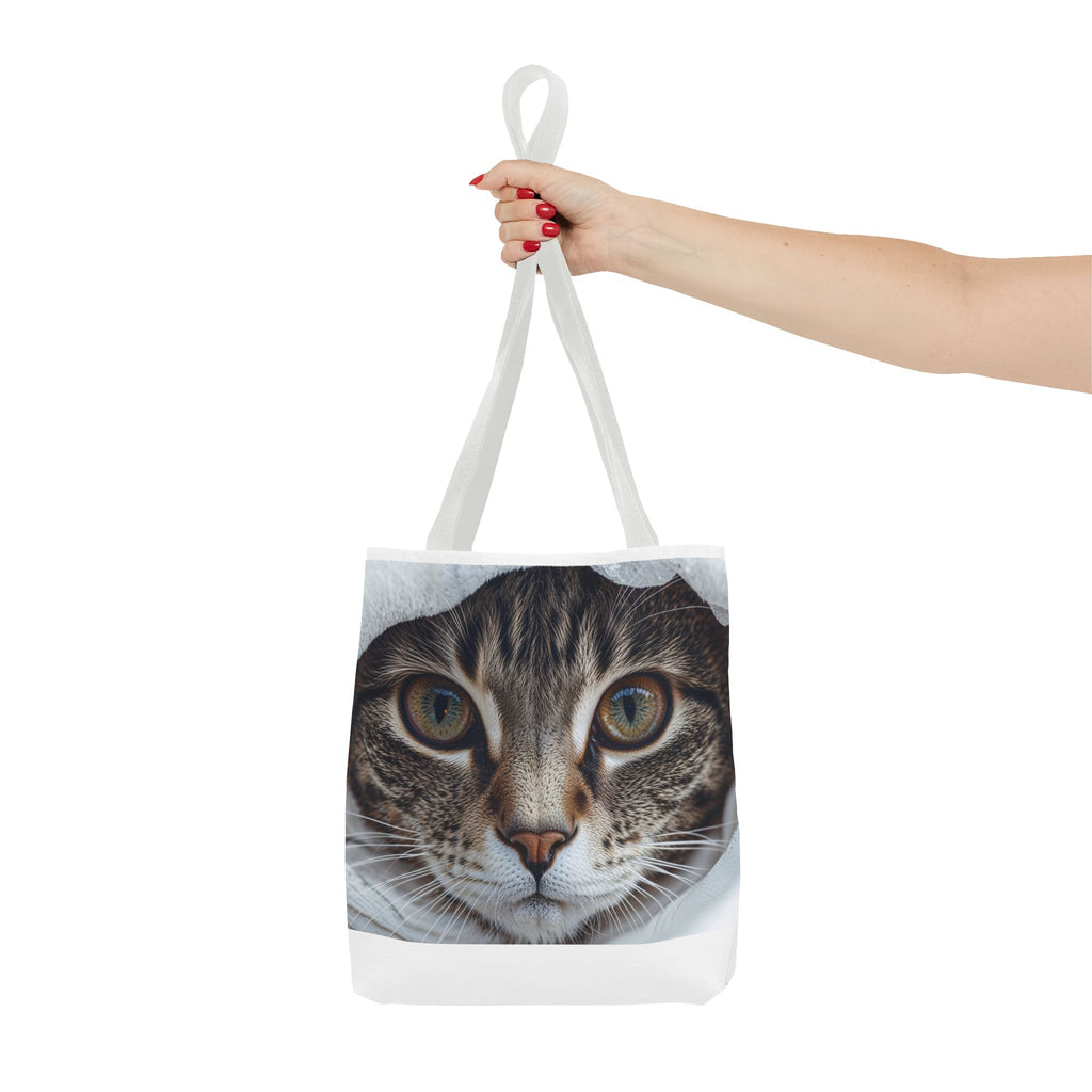Sac fourre-tout imprimé chat tigré | Sac fourre-tout à motif chat |
