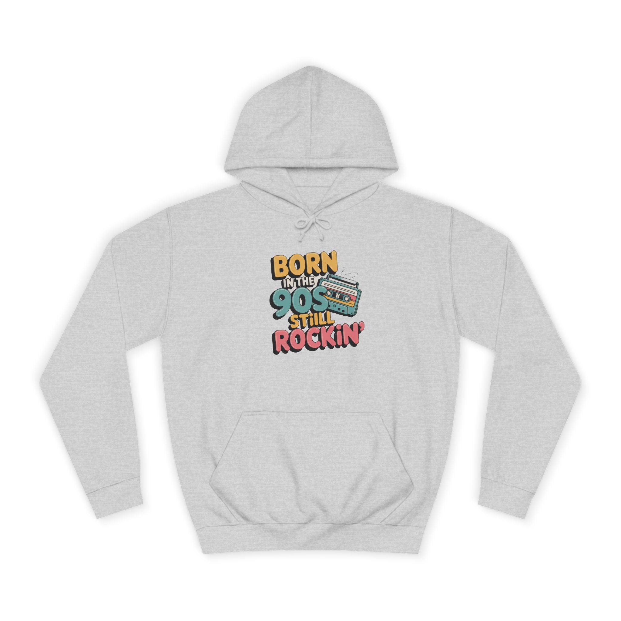 Retro 90s Nostalgia, Stronger Than Storm Hoodie Inspirational Mental Health Oversized Sweatshirt