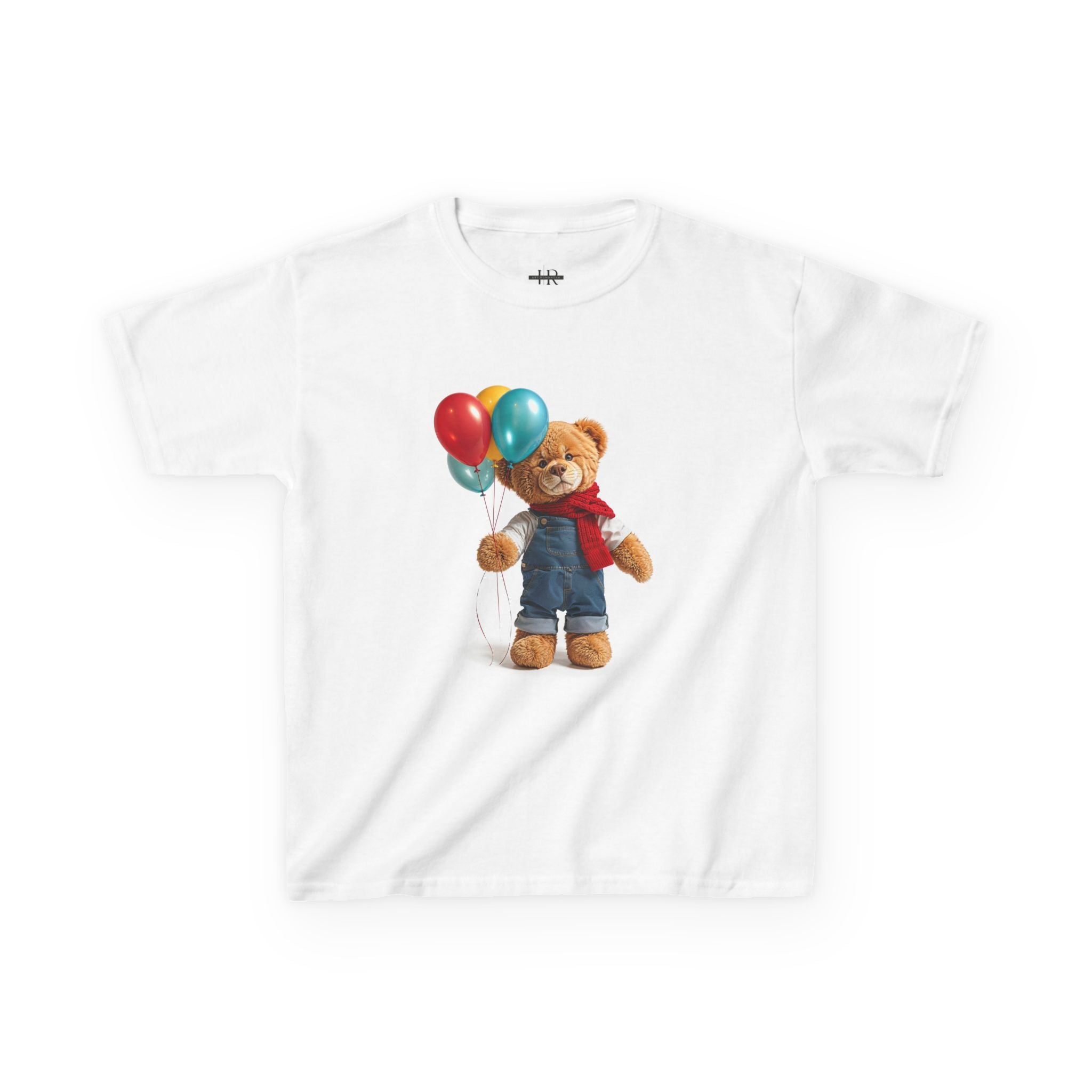 T-shirt enfant Ours en peluche avec ballons | Adorable ours en peluche tenant des ballons