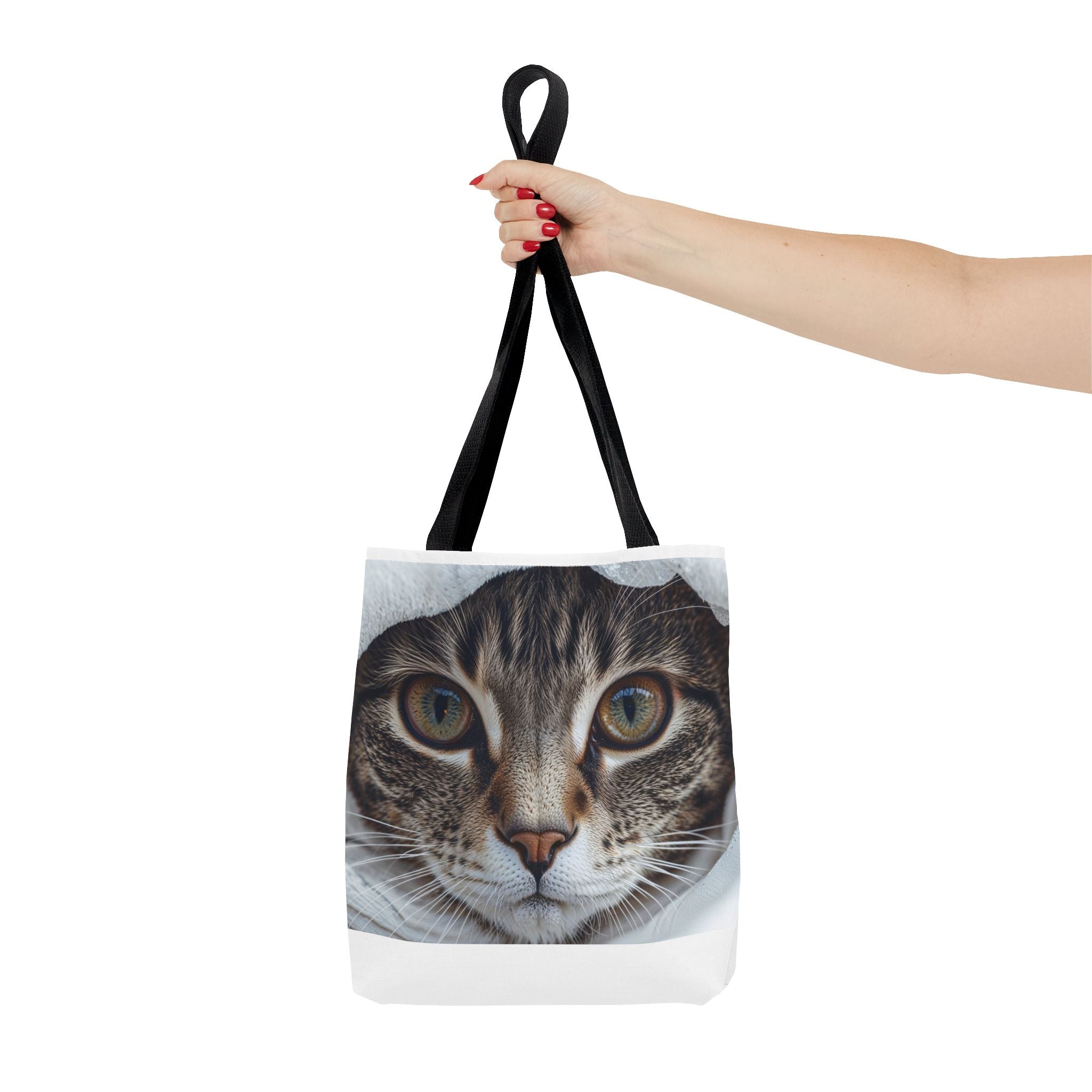 Sac fourre-tout imprimé chat tigré | Sac fourre-tout à motif chat |
