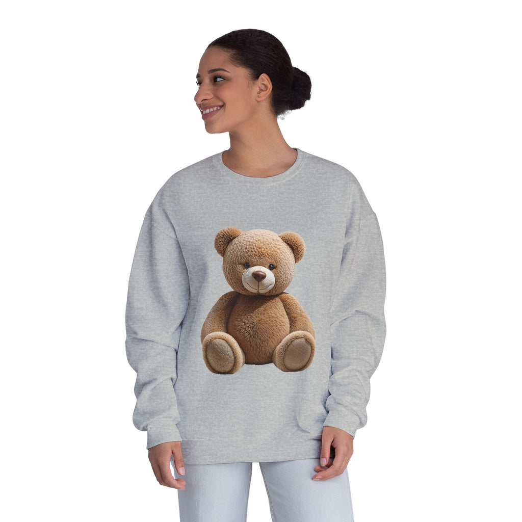 Sweat-shirt imprimé ours en peluche marron | Illustration de jouet mignon