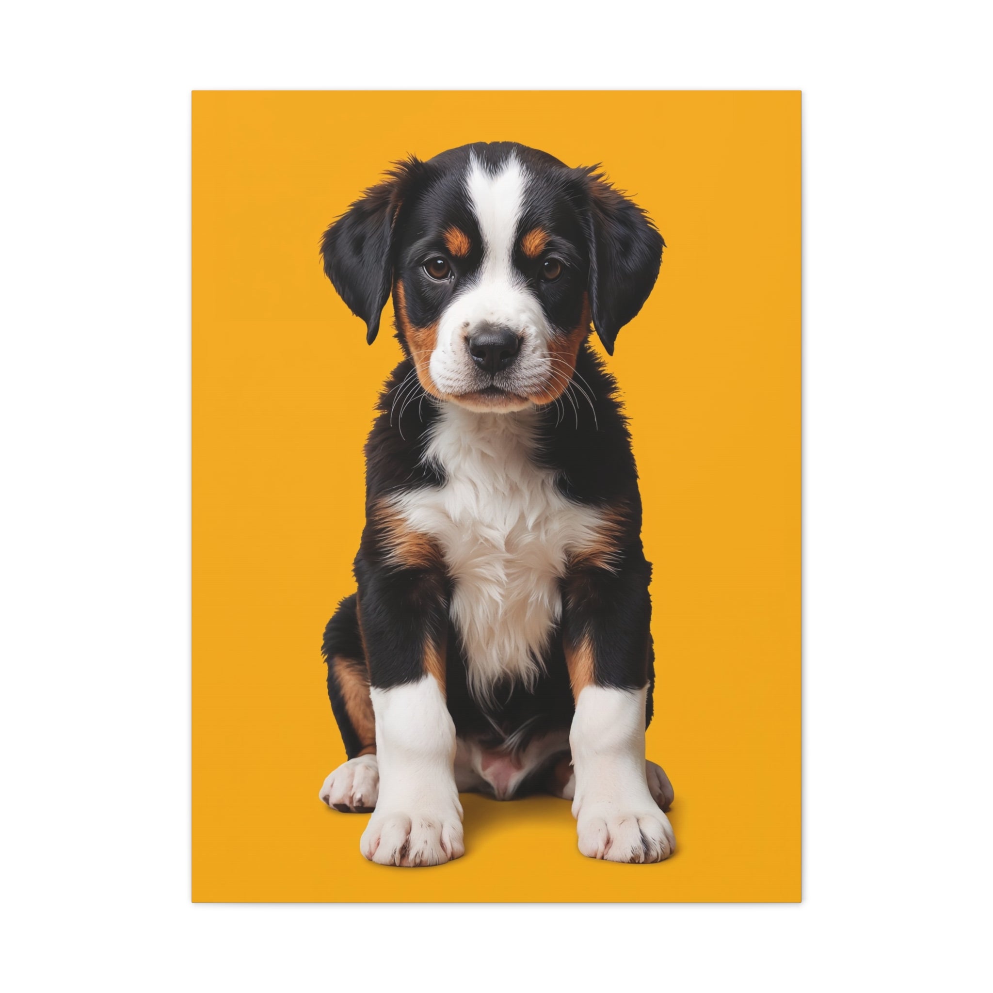 Bernese Mountain Dog Puppy Canvas, gift for dog lovers