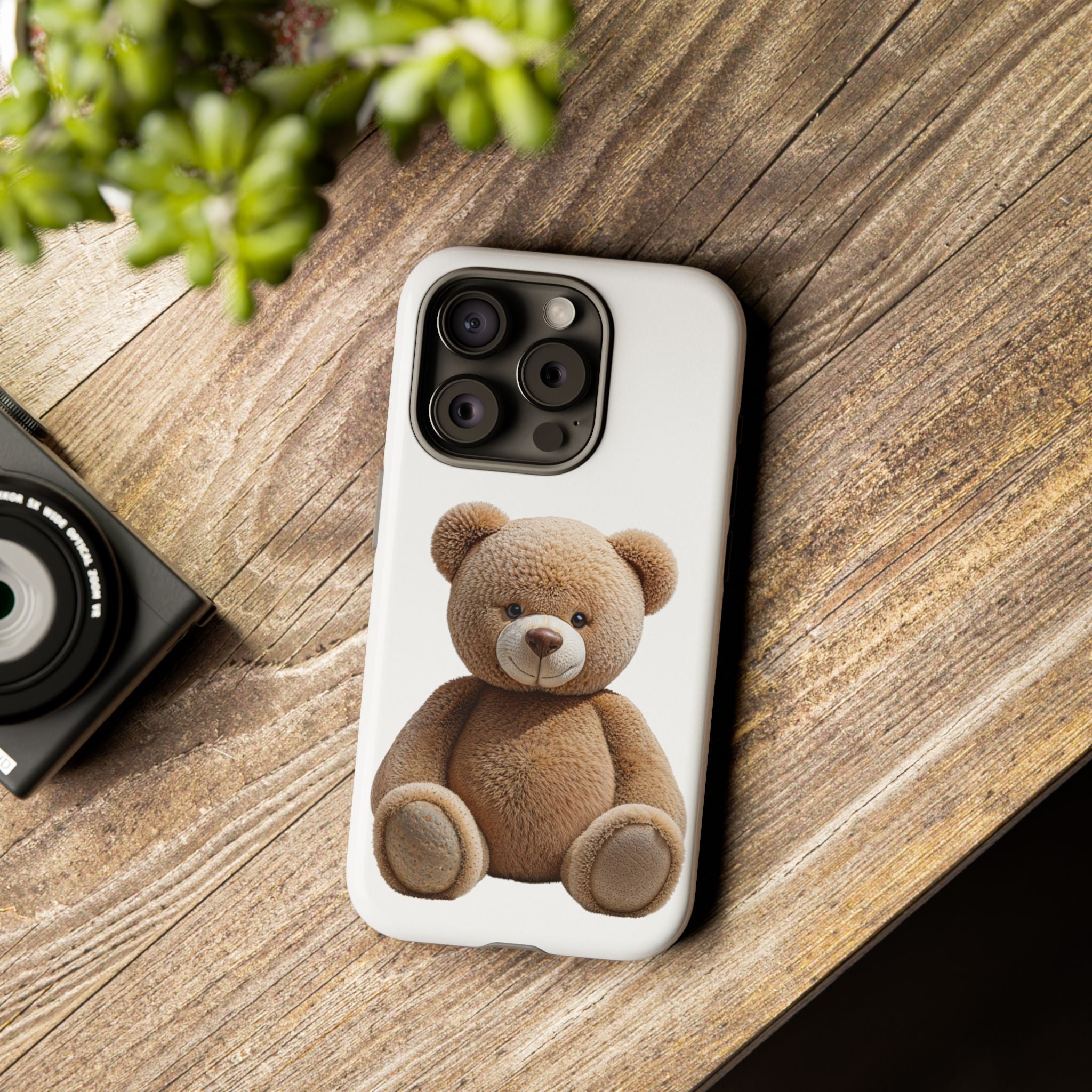 Teddy Bear Phone Case | Cute Plush Toy Illustration, i-phone, Samsung, Google phone