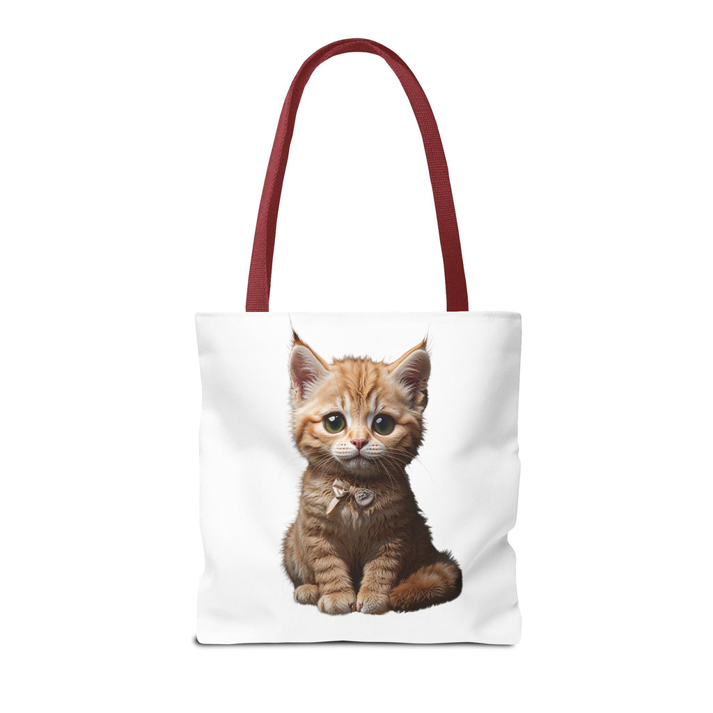 Sac fourre-tout mignon ours en peluche et chaton – Sac fourre-tout à imprimé animal mignon pour faire les courses et au quotidien