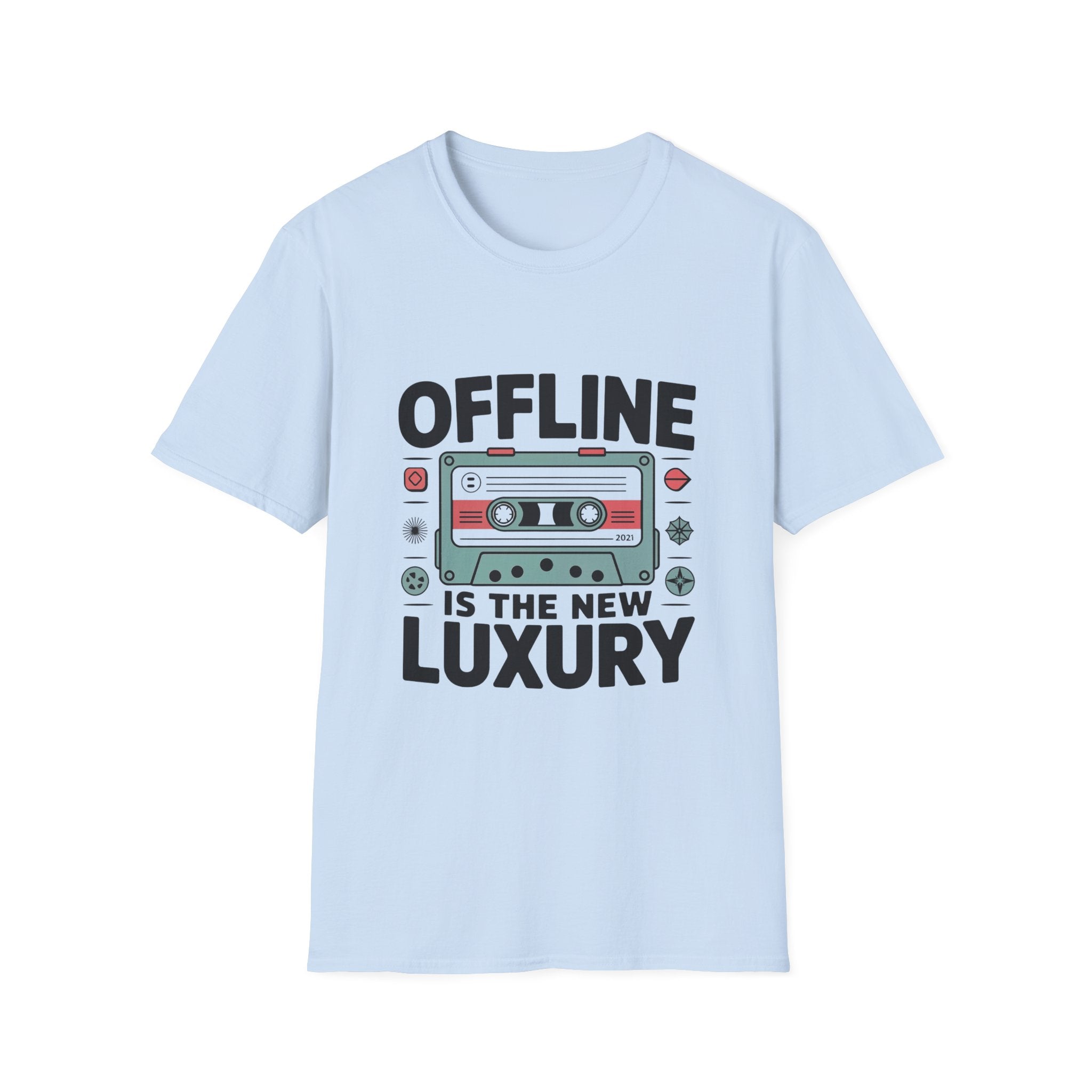 Offline Is The New Luxury T-Shirt | Cassette Tape Retro Tech Tee