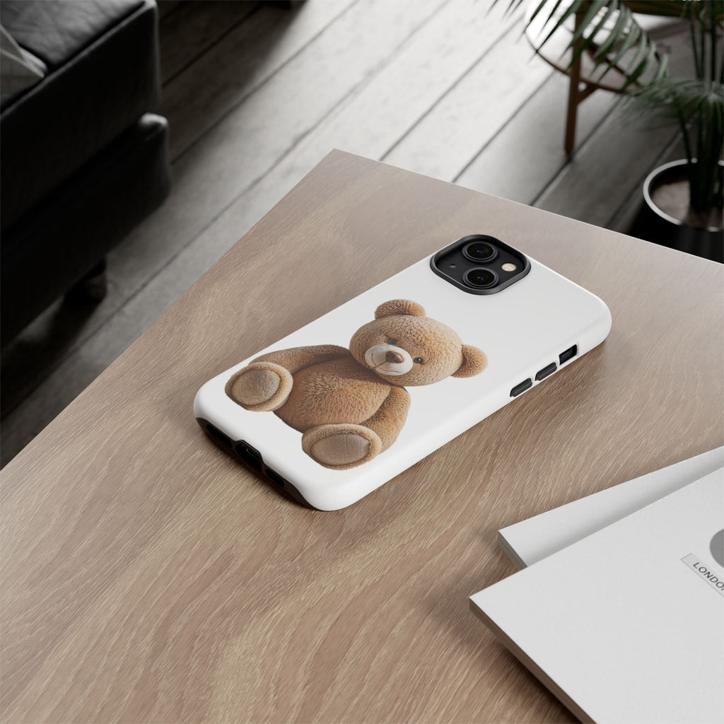 Teddy Bear Phone Case | Cute Plush Toy Illustration, i-phone, Samsung, Google phone
