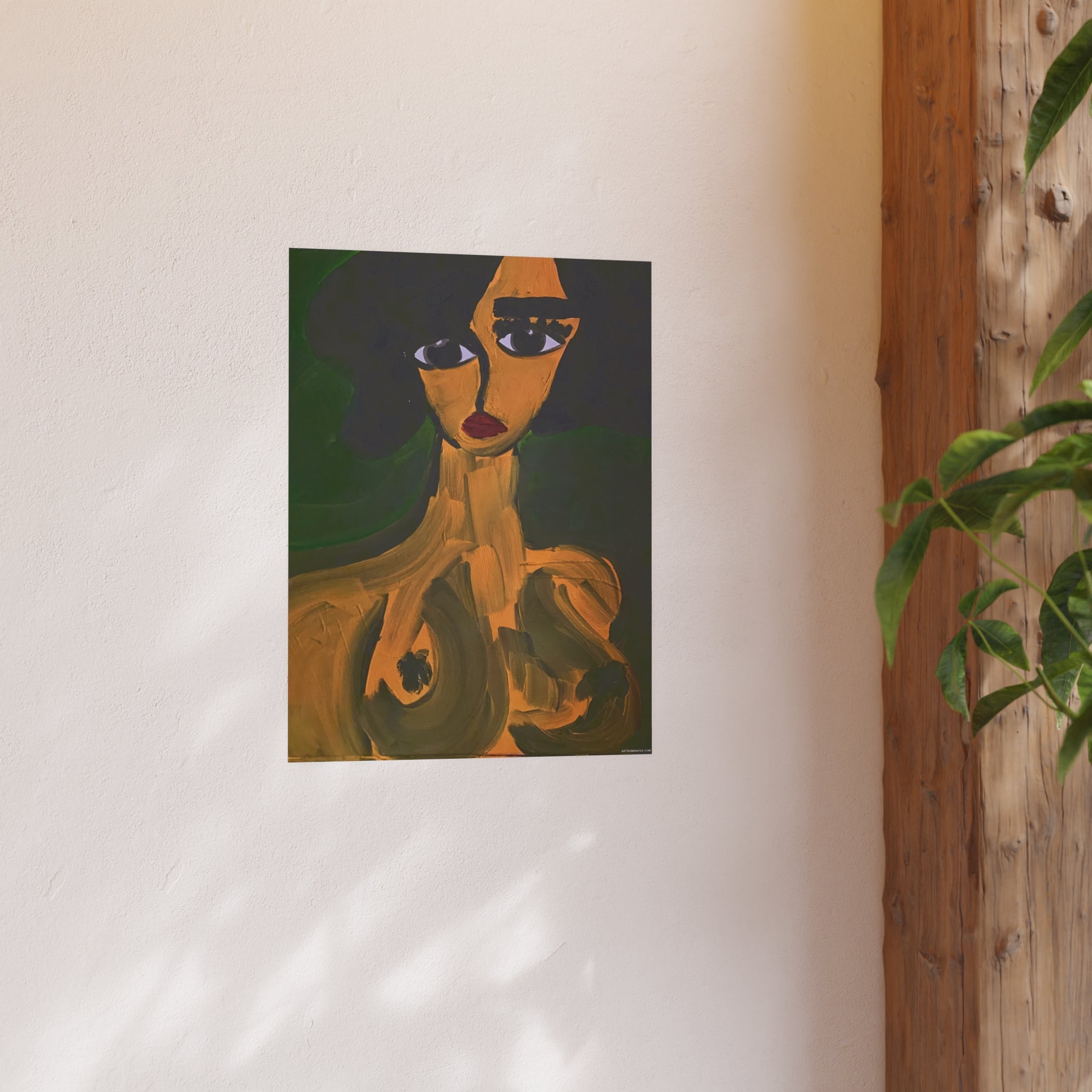 Abstract Female Portrait Poster | Satin or Archival Matte Poster, contemporary art