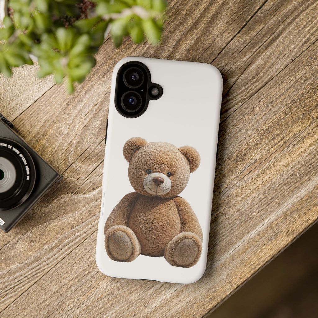 Teddy Bear Phone Case | Cute Plush Toy Illustration, i-phone, Samsung, Google phone