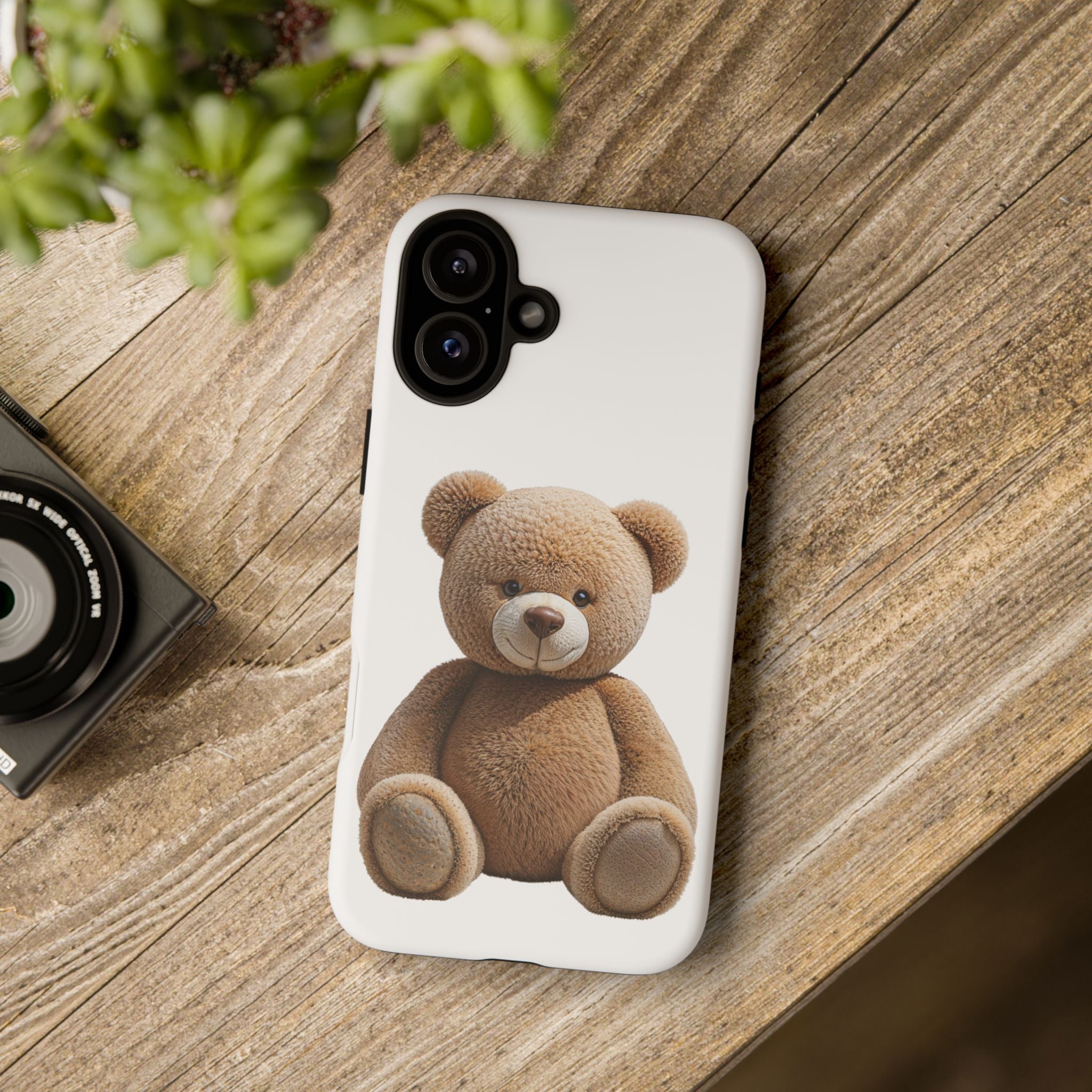 Teddy Bear Phone Case | Cute Plush Toy Illustration, i-phone, Samsung, Google phone