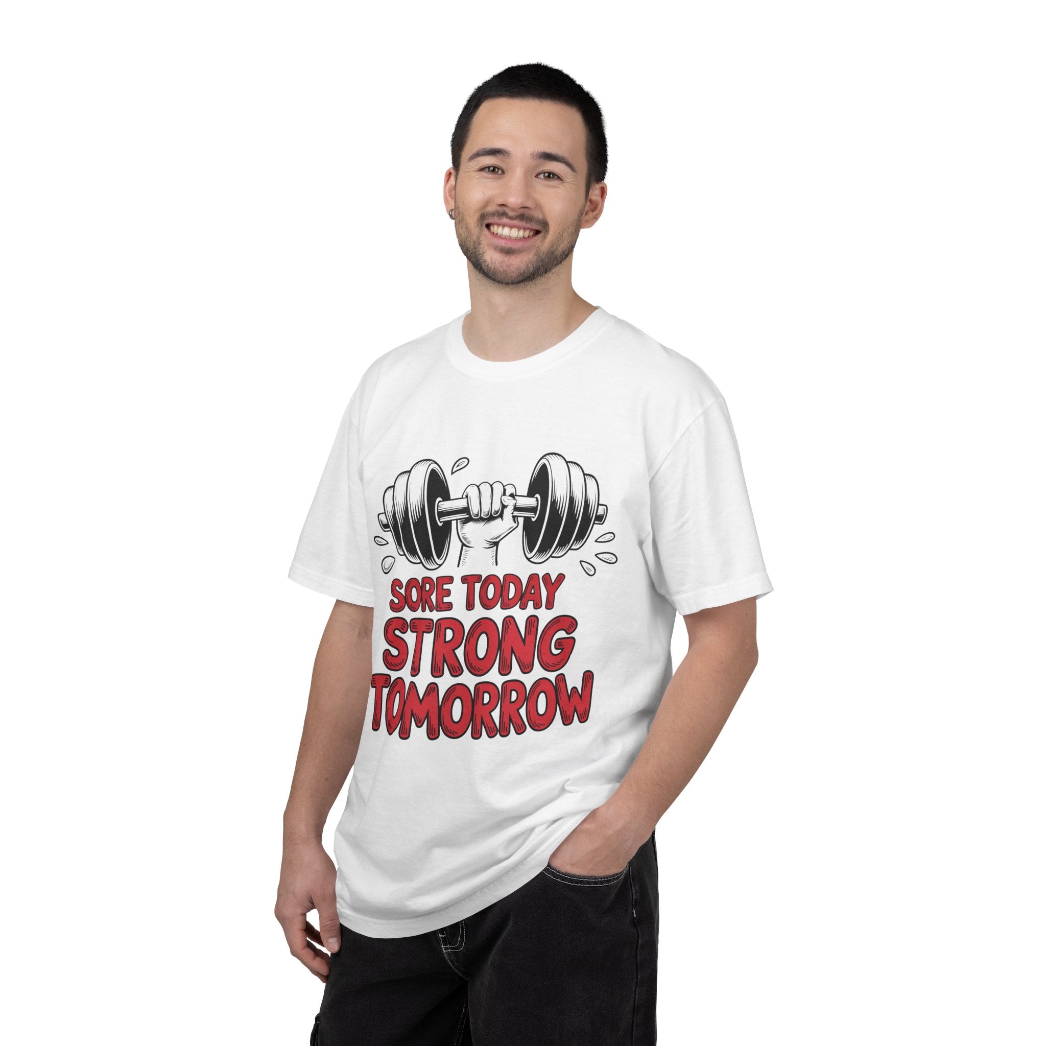 Strong Man T-shirt | Dumbbell Workout Fitnes Tee