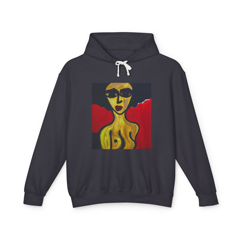 Nude Portrait art Hoodie — Art Print Sweatshirt, handmade