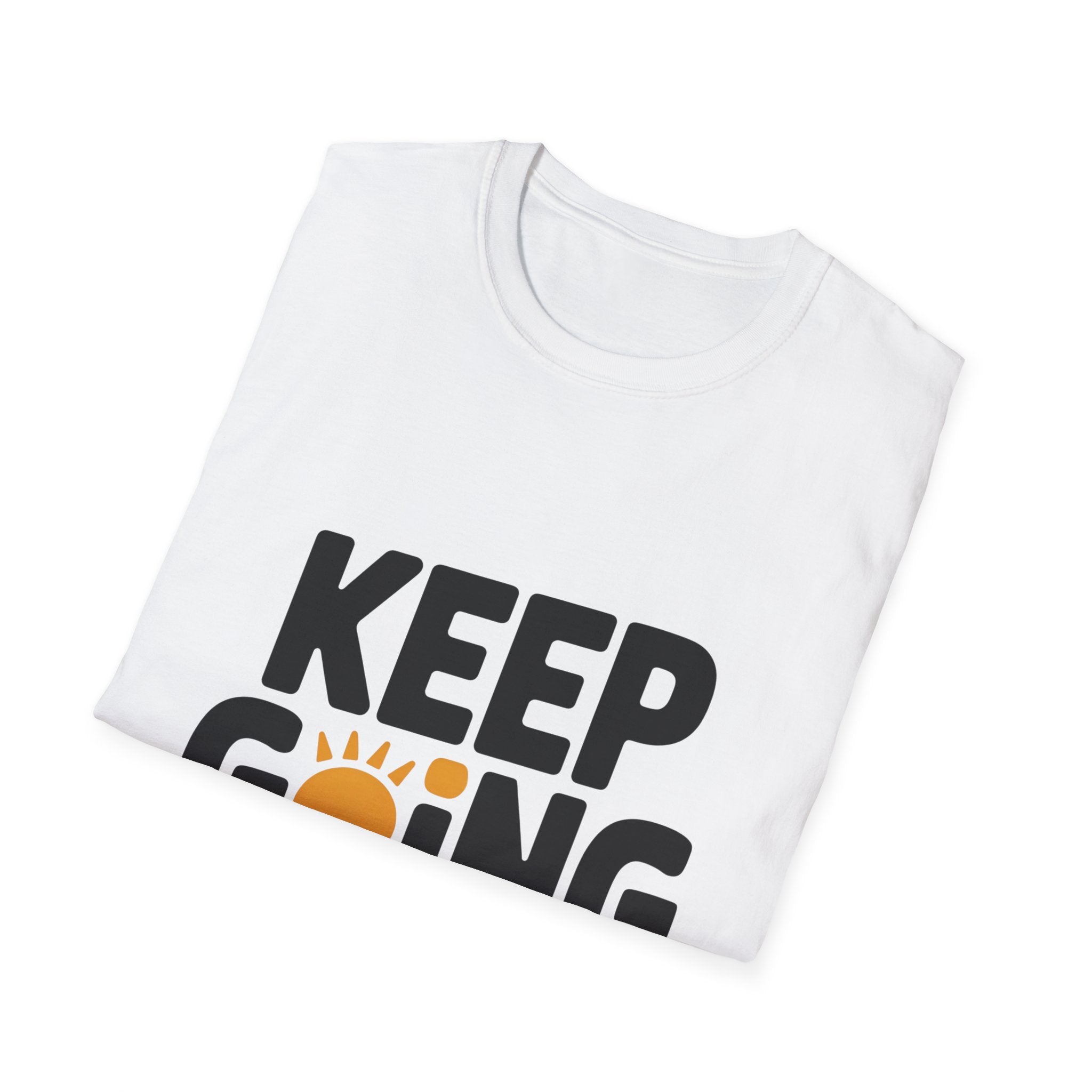 Keep Going sun graphic T-Shirt | motivational typography tee
