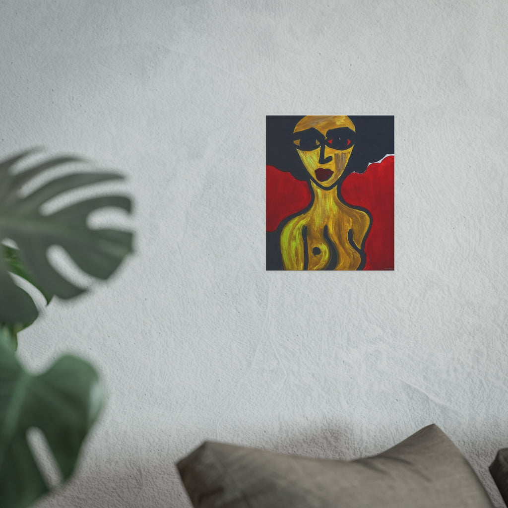 Poster, Abstract Woman Portrait Poster | Satin & Archival Matte poster