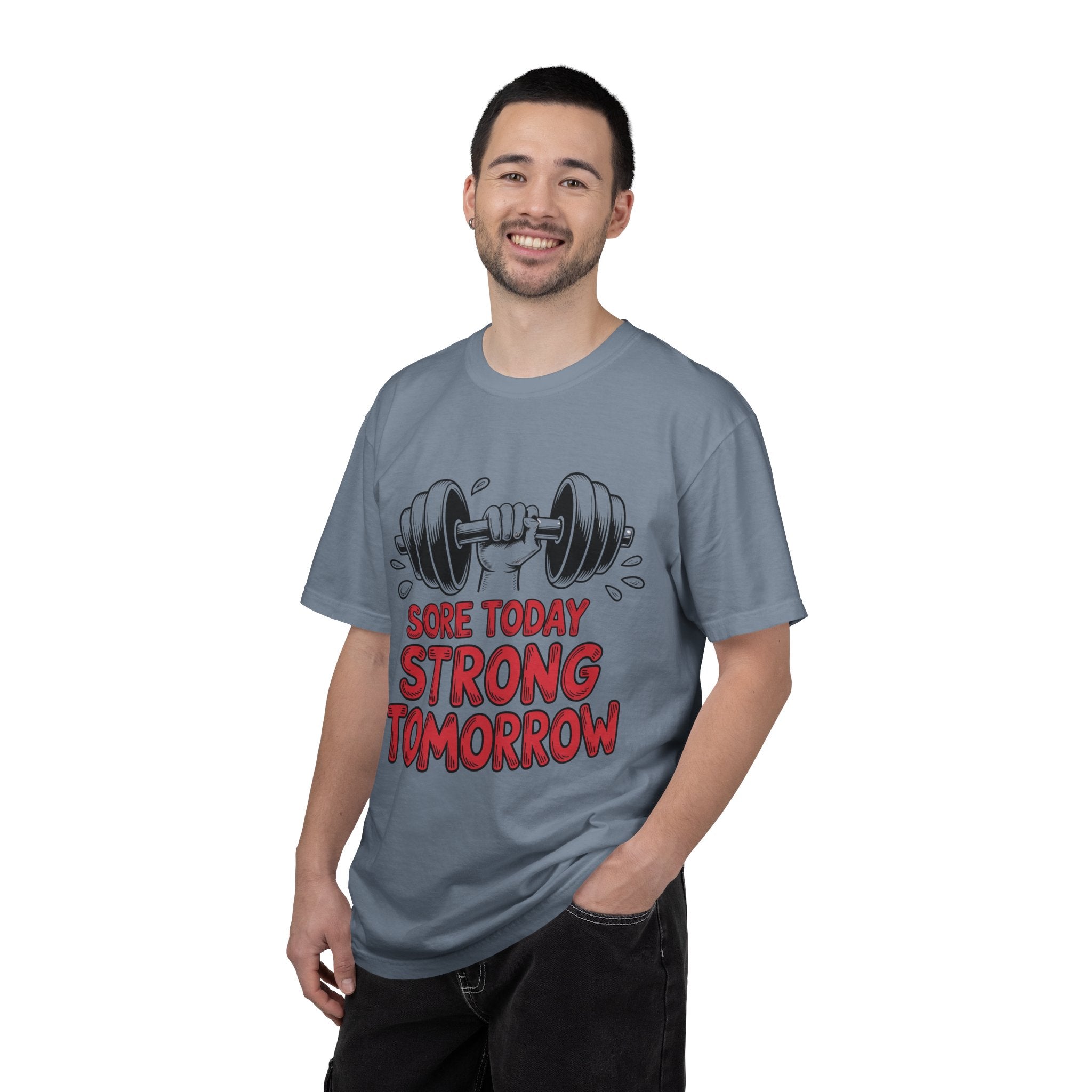 Strong Man T-shirt | Dumbbell Workout Fitnes Tee
