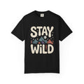 Stay Wild mountain design T-shirt | adventure typography tee
